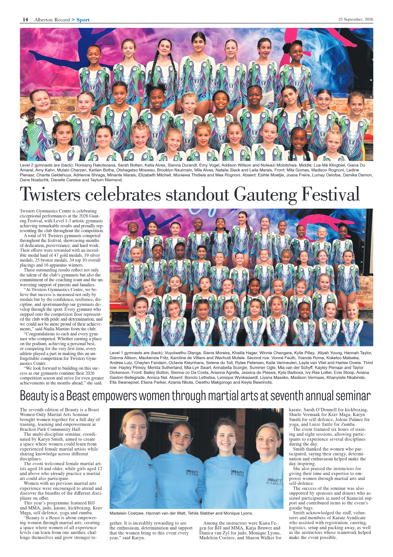 Alberton Record 23 September 2026 page 16