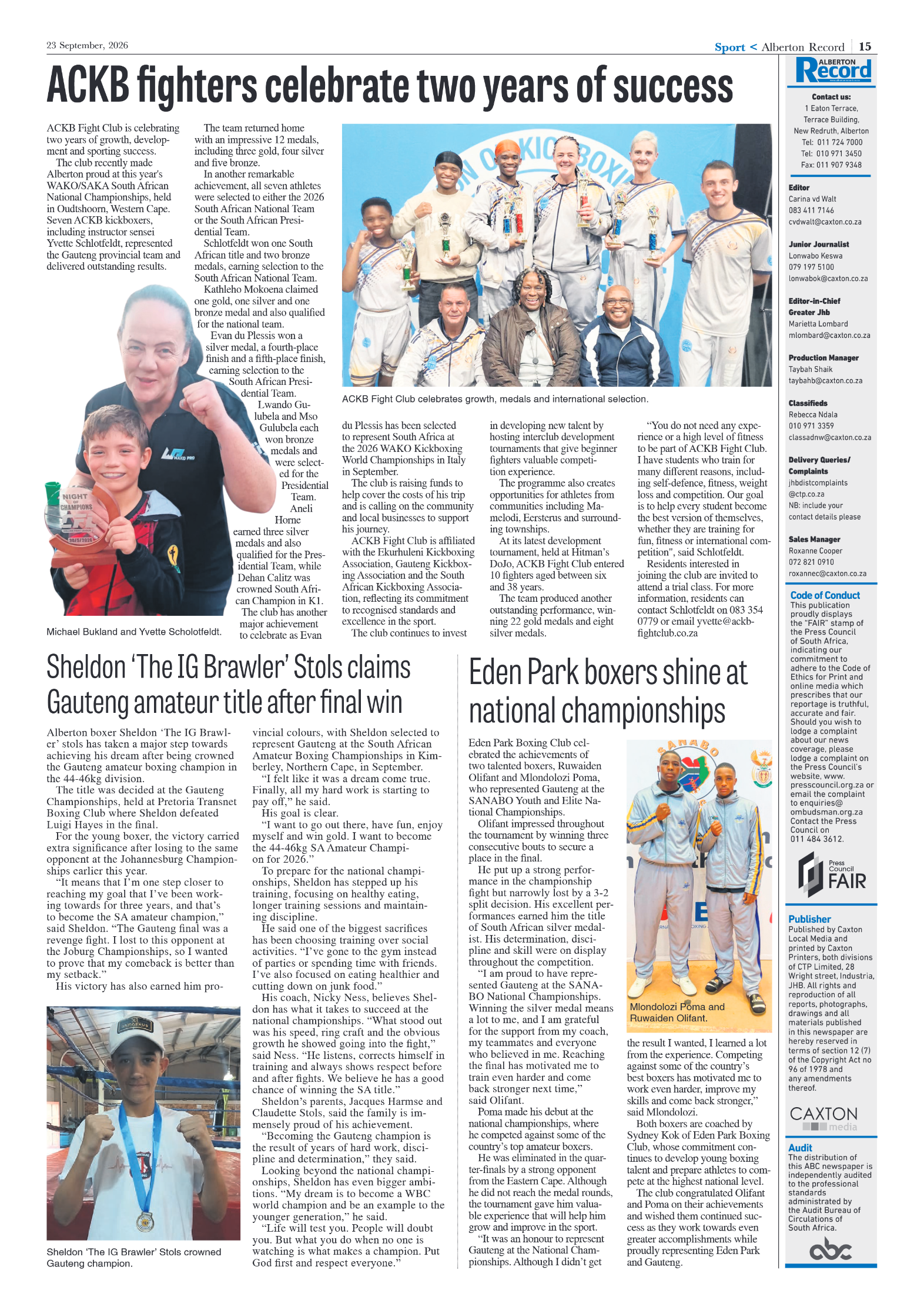 Alberton Record 23 September 2026 page 17