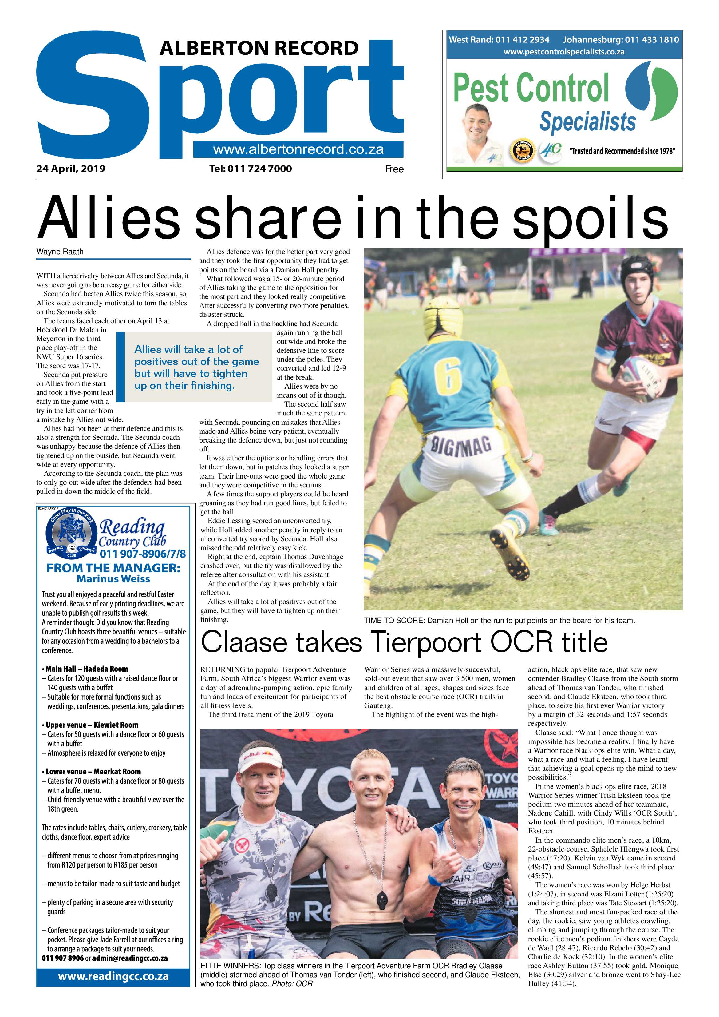 Alberton Record 24 April 2019 page 40