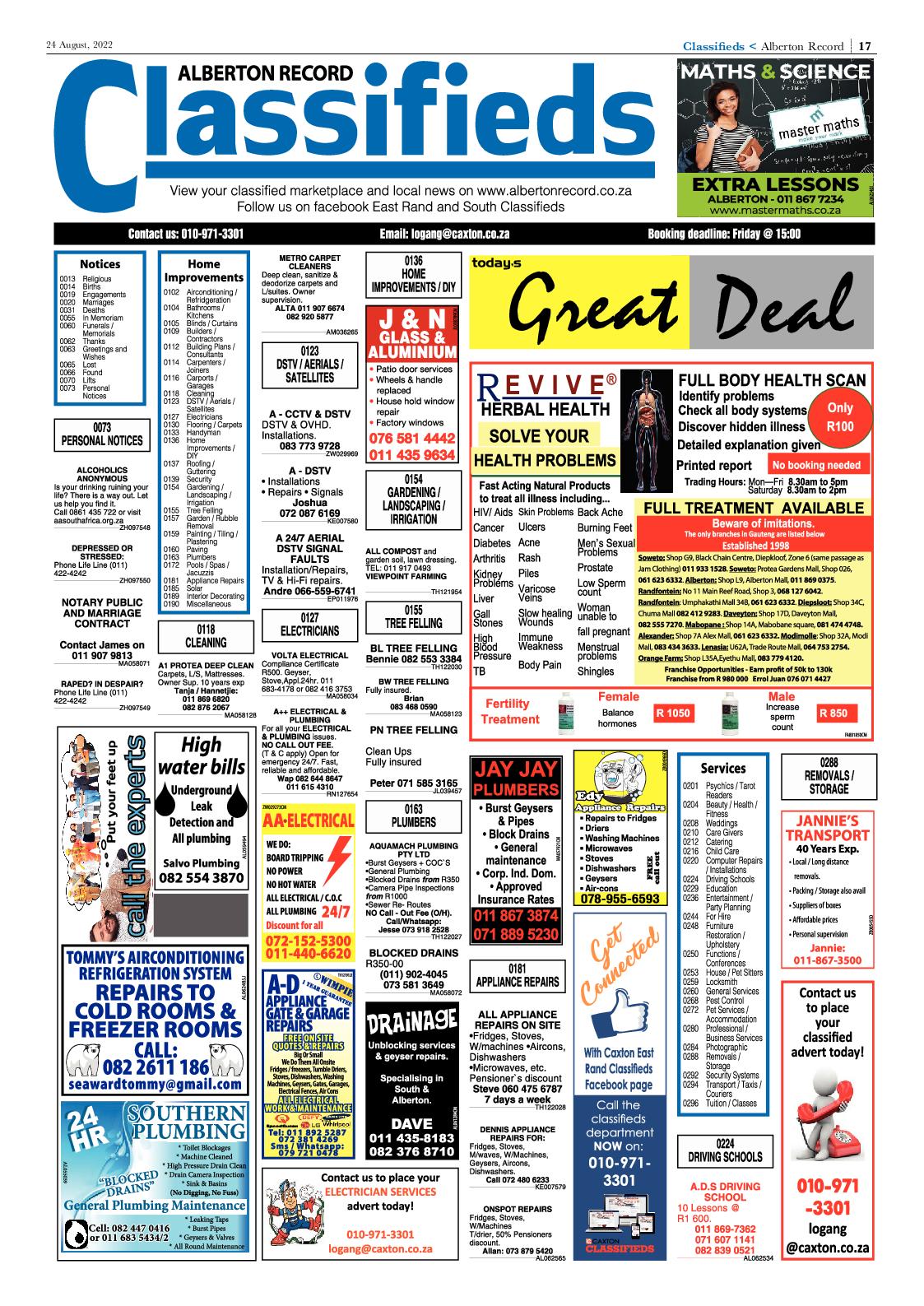 Alberton Record 24 August 2022 page 19