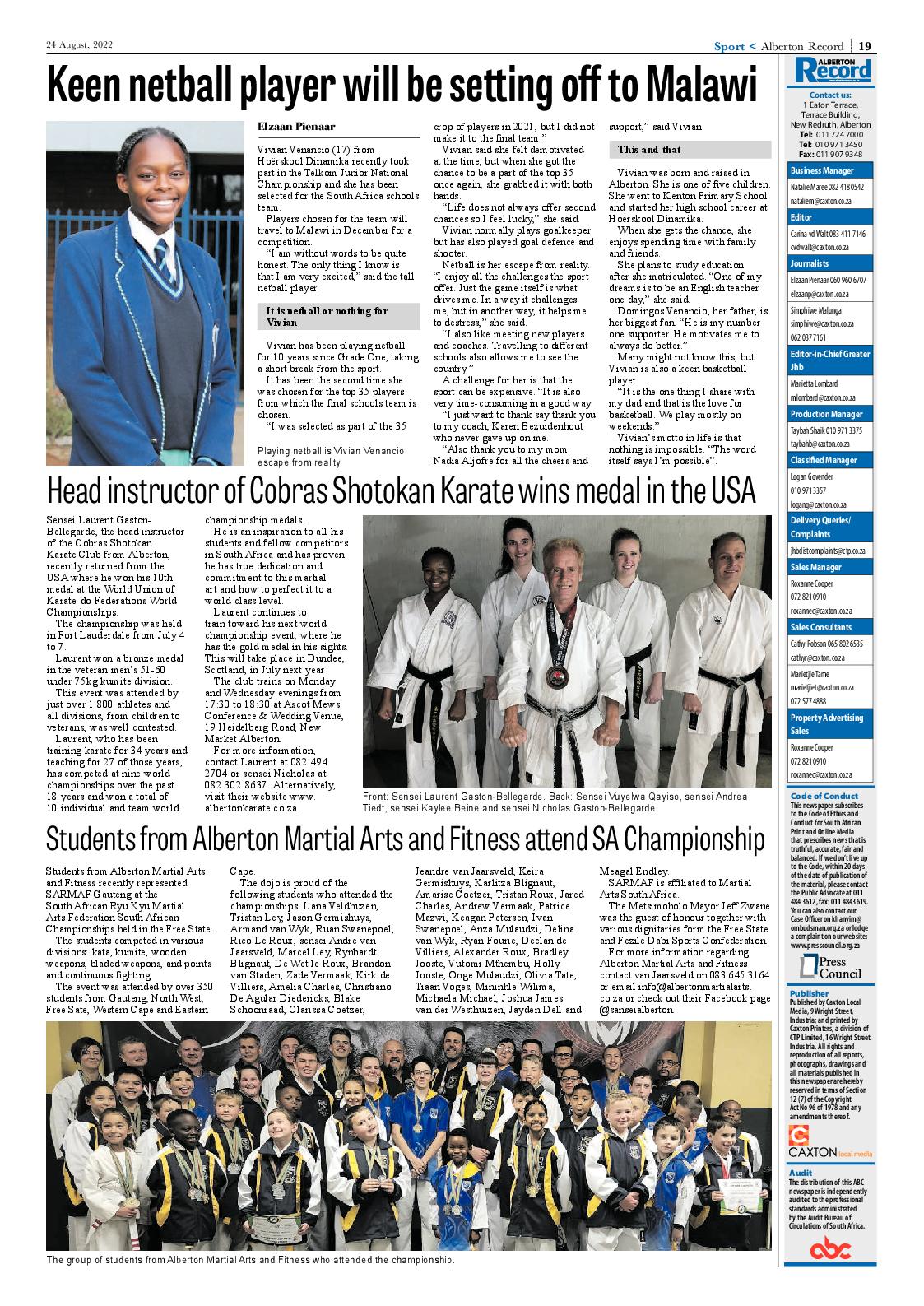 Alberton Record 24 August 2022 page 21
