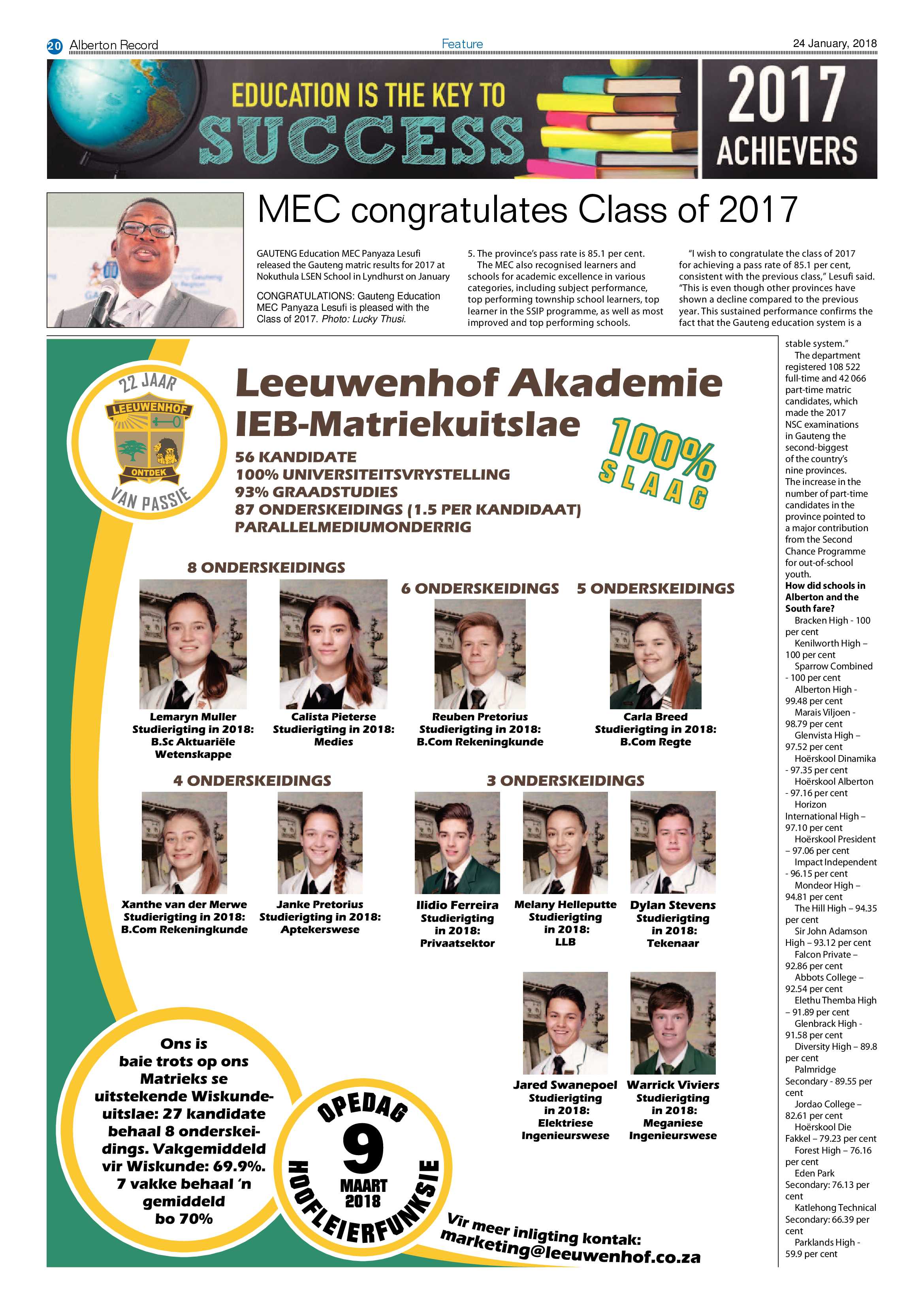 Alberton Record 24 January 2018 page 20