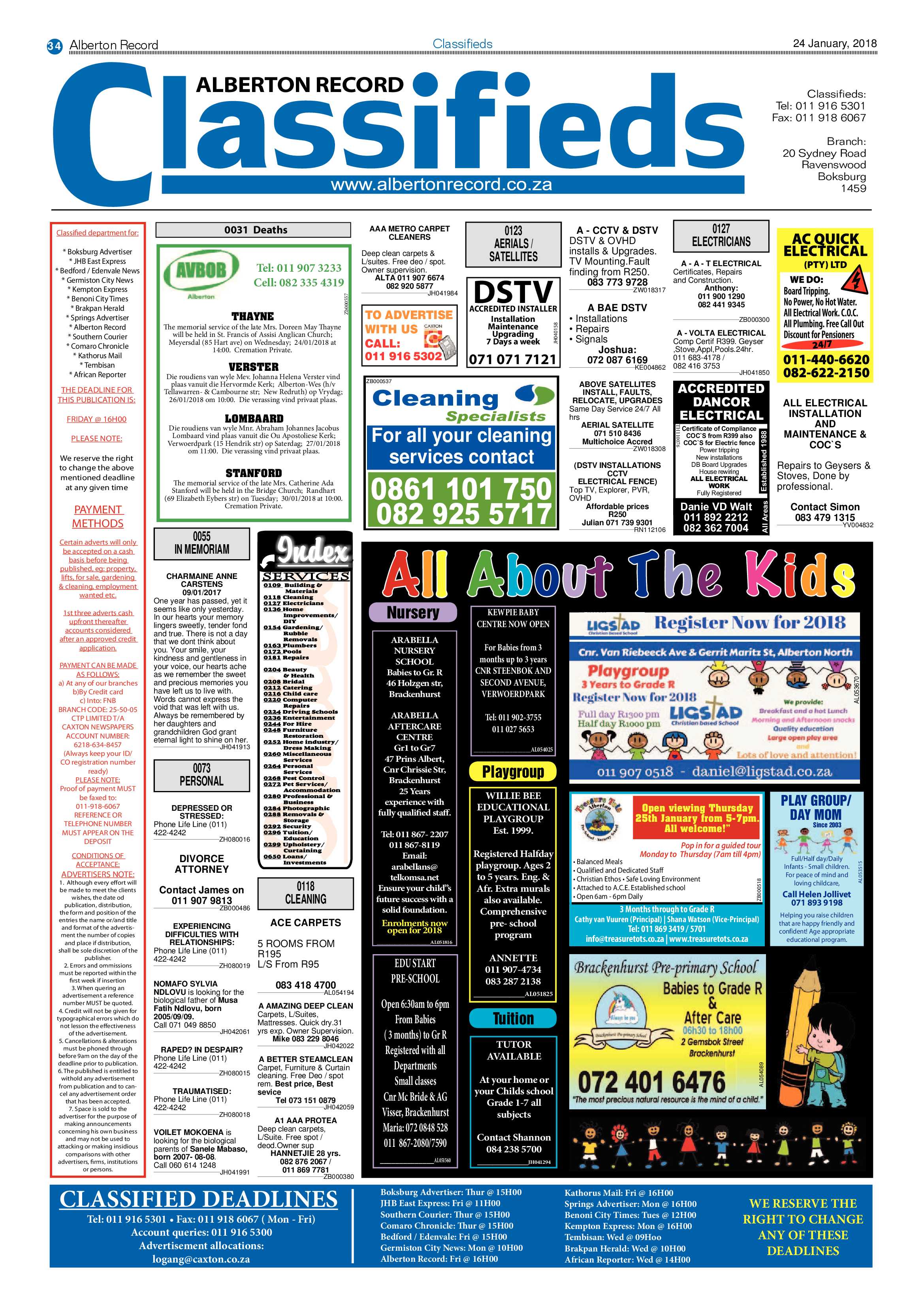 Alberton Record 24 January 2018 page 34