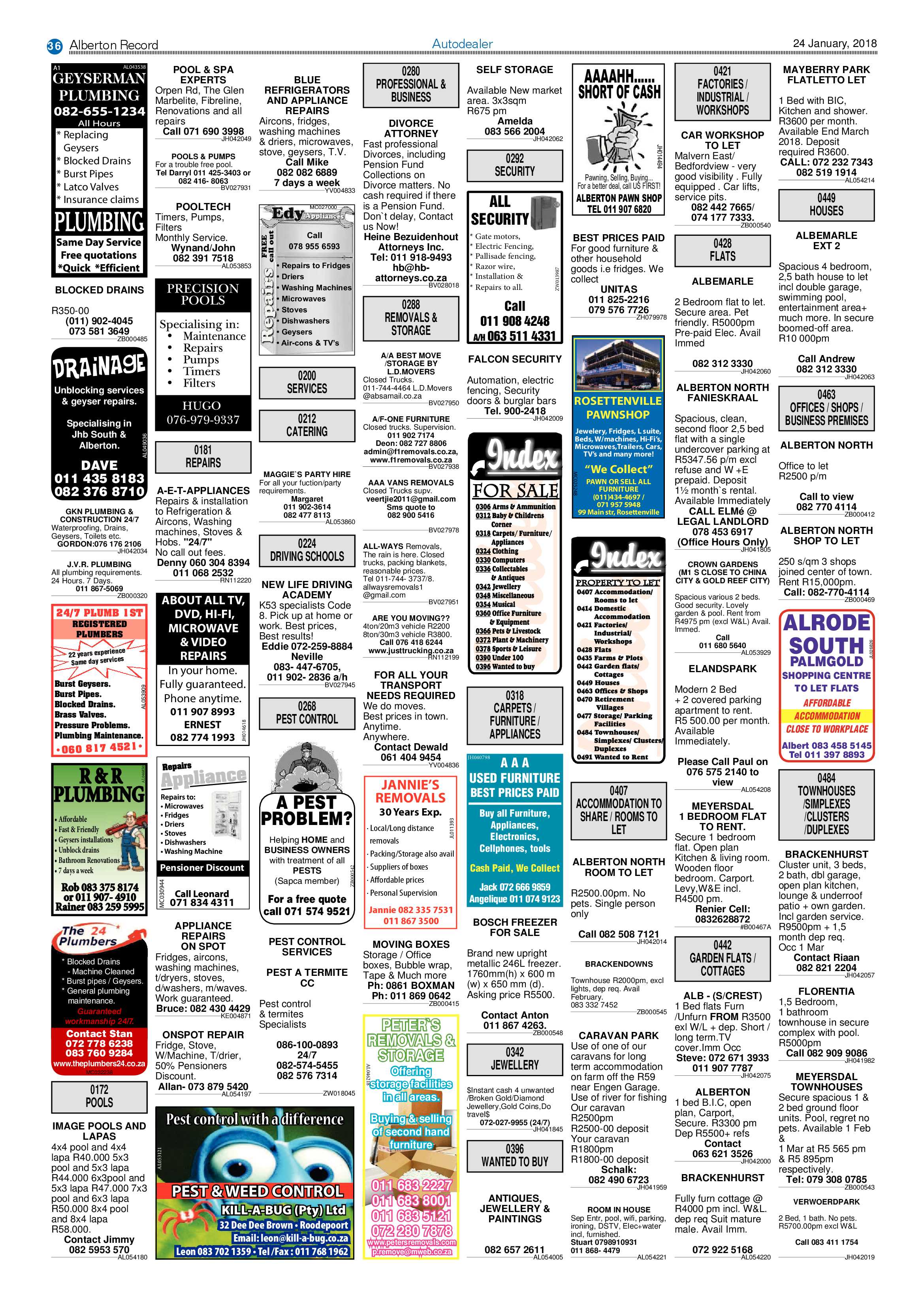 Alberton Record 24 January 2018 page 36