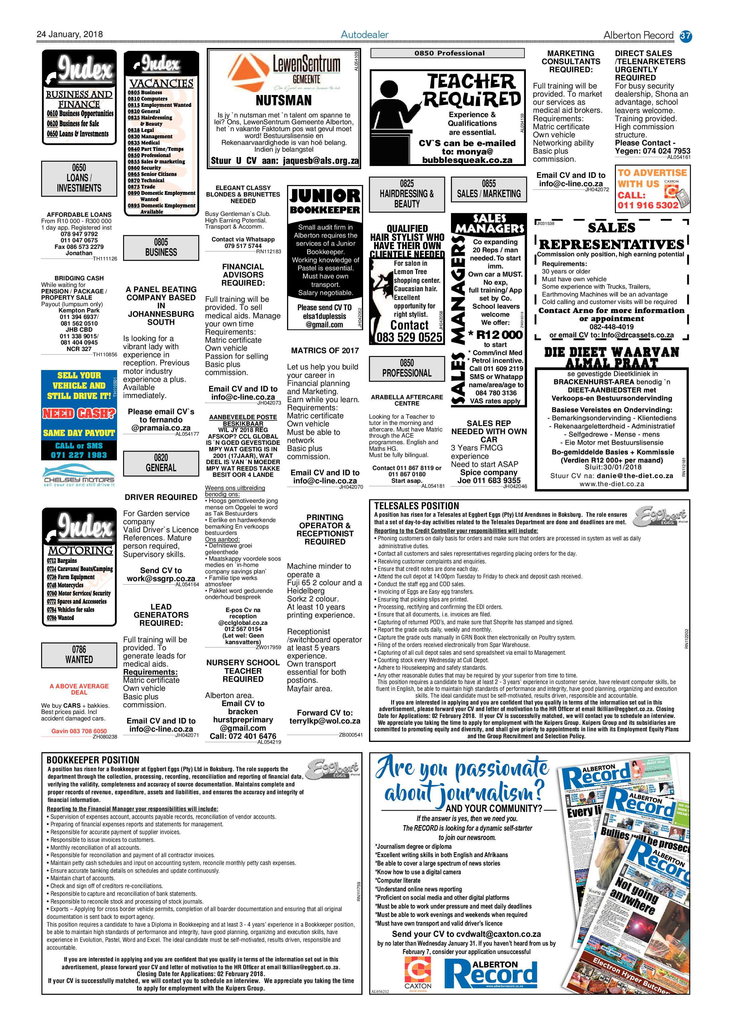 Alberton Record 24 January 2018 page 37