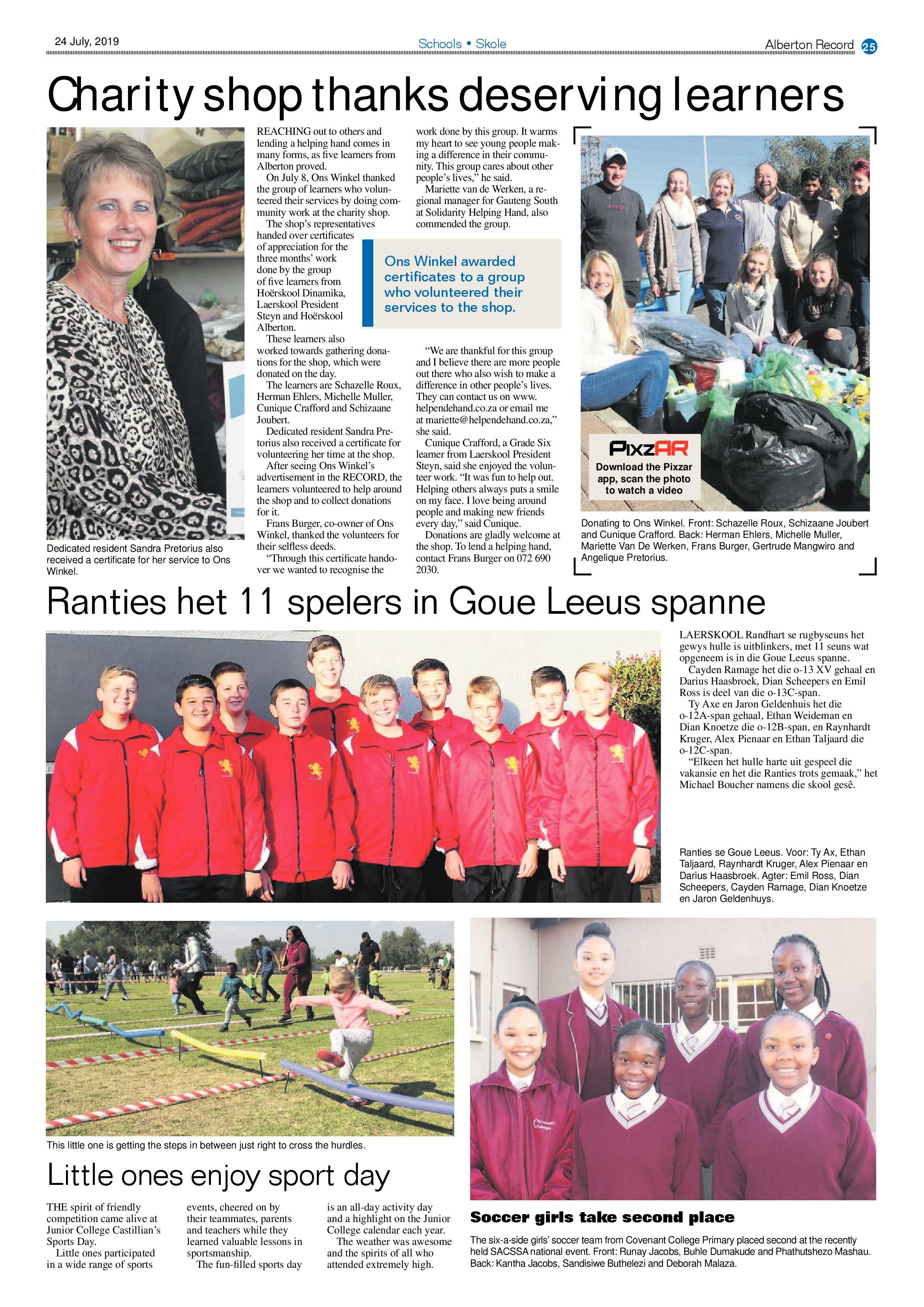 Alberton Record 24 July 2019 page 25