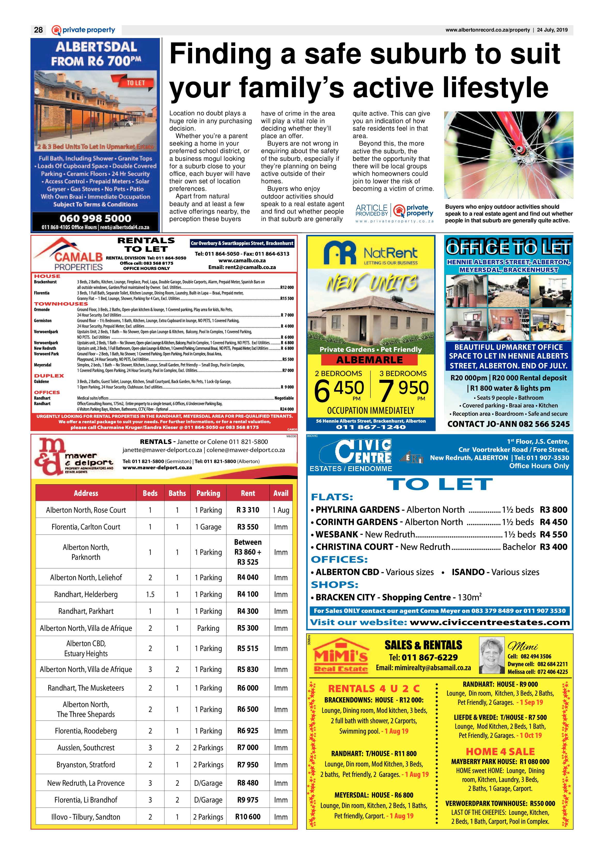 Alberton Record 24 July 2019 page 28