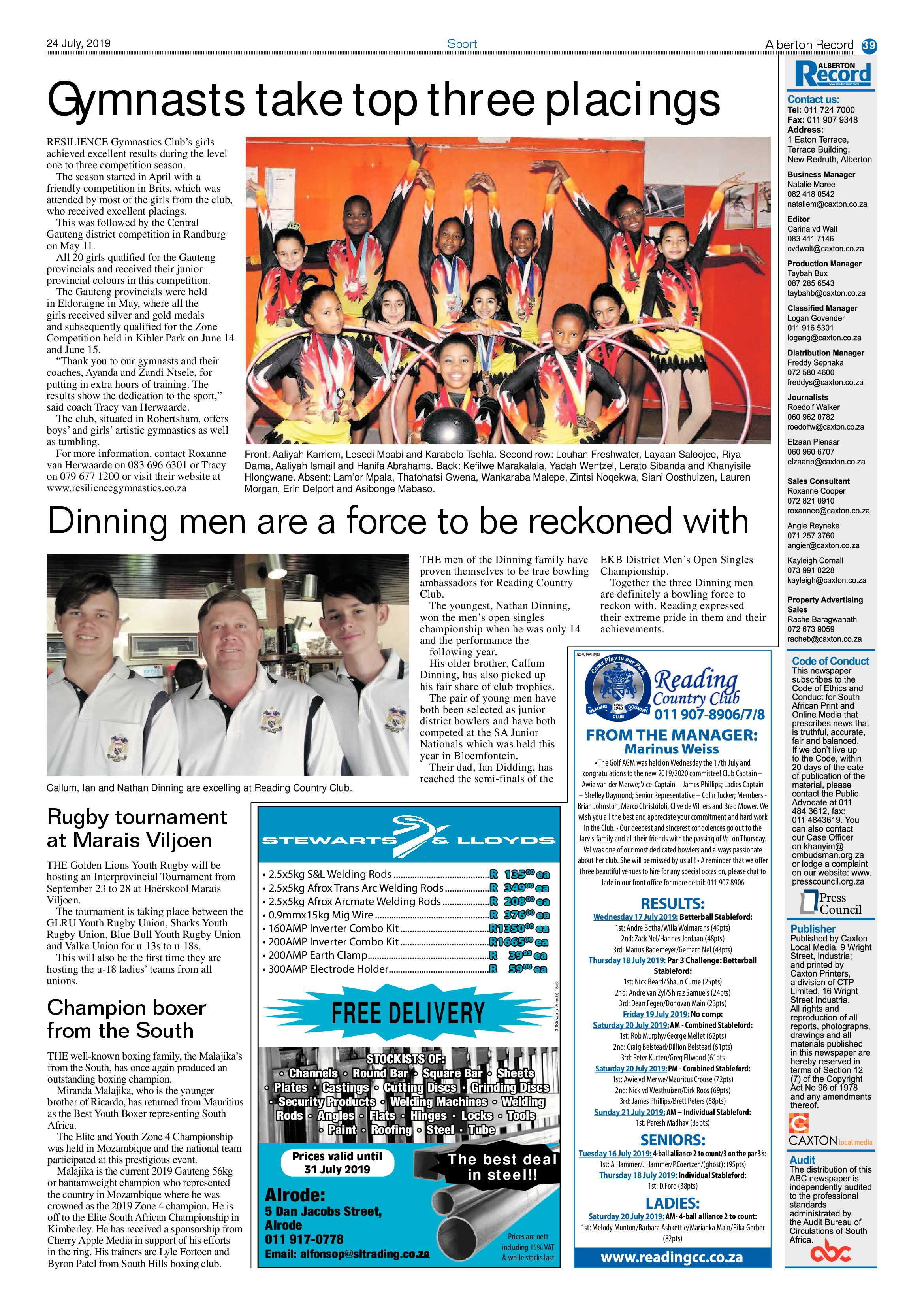 Alberton Record 24 July 2019 page 39