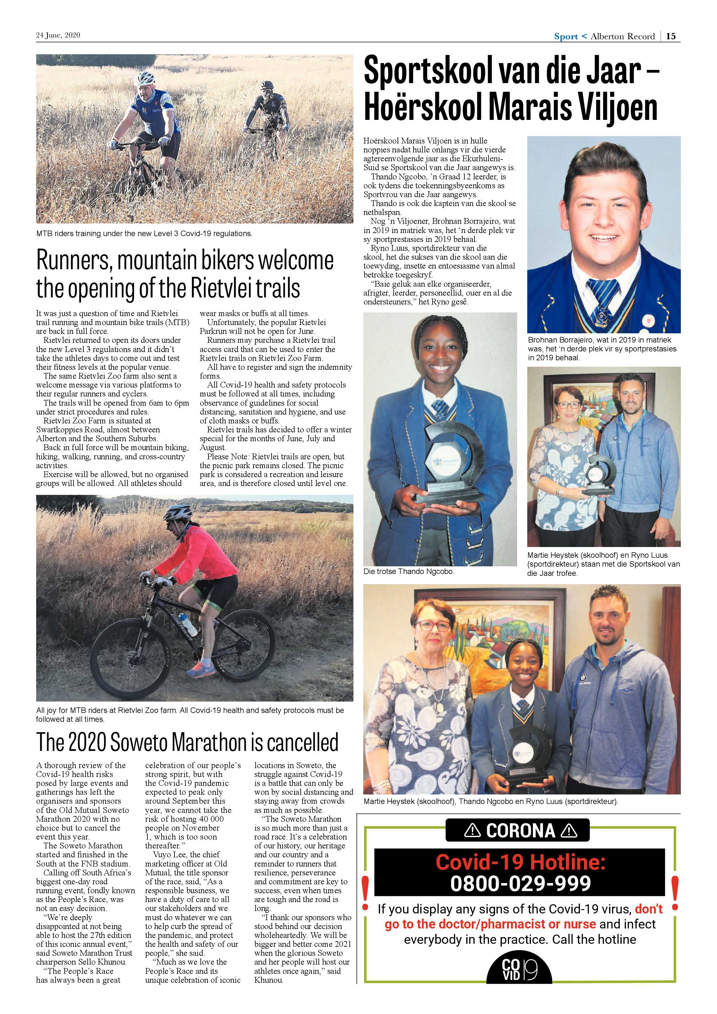 Alberton Record 24 June 2020 page 15