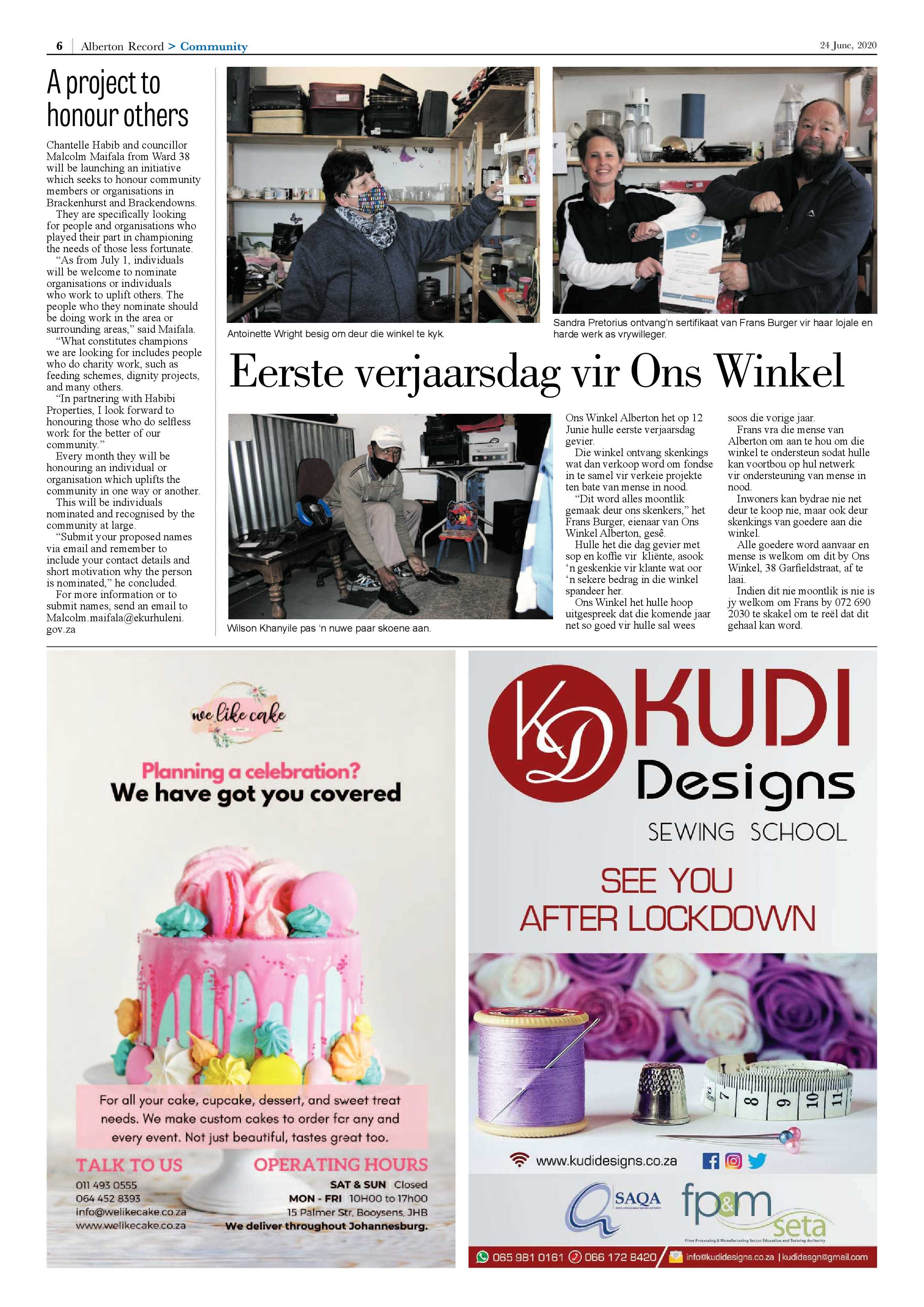 Alberton Record 24 June 2020 page 6