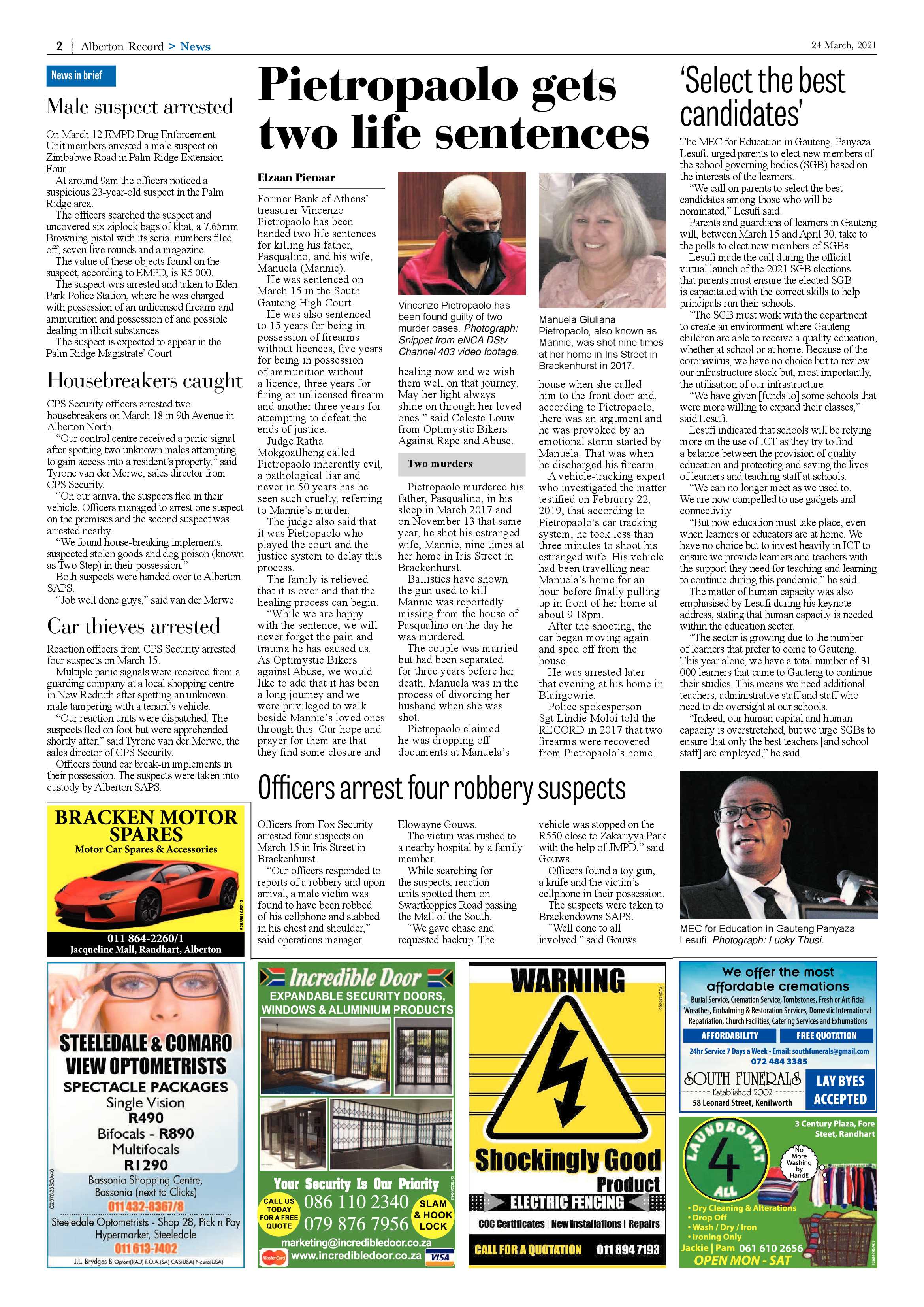 Alberton Record 24 March 2021 page 2