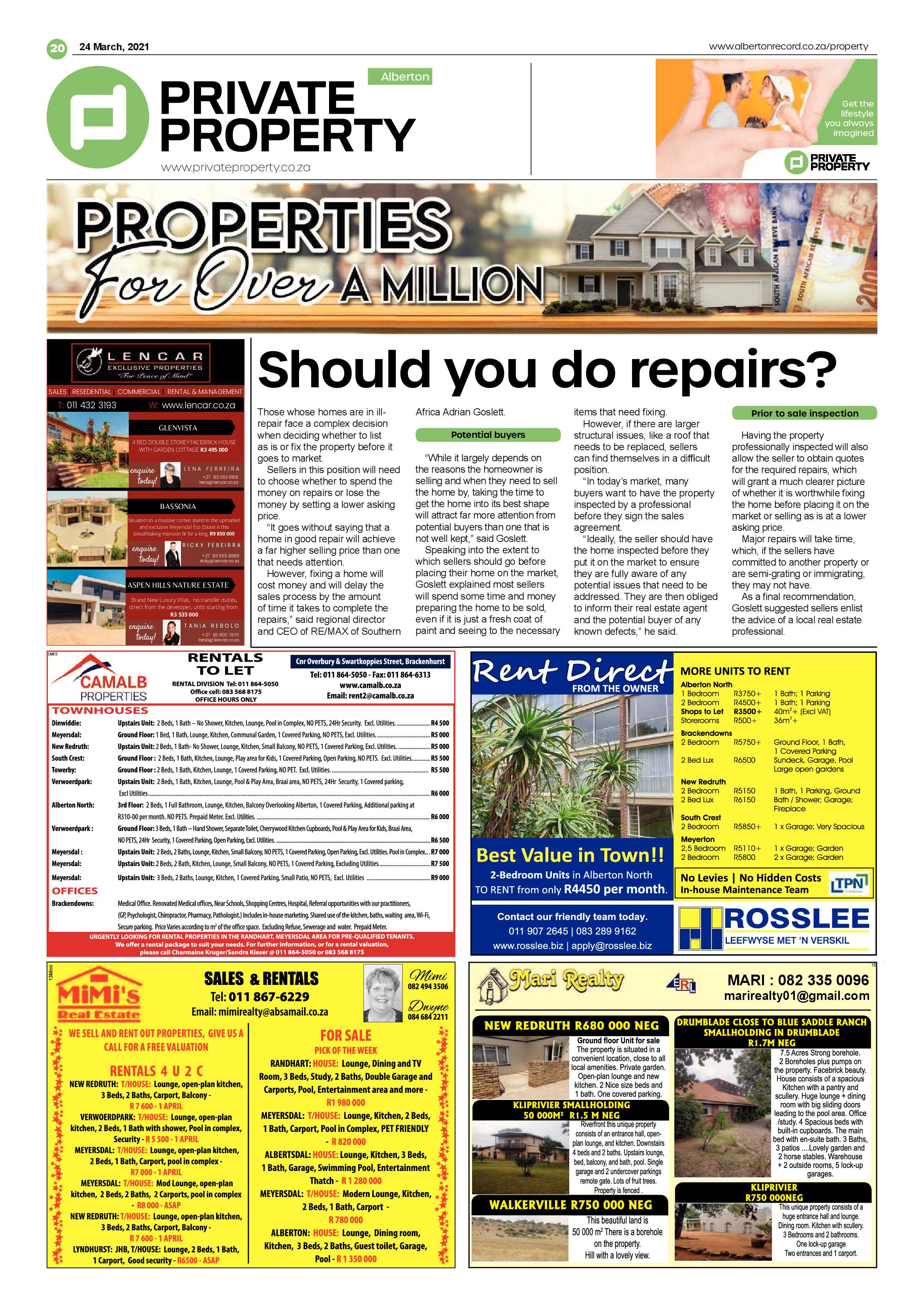Alberton Record 24 March 2021 page 20