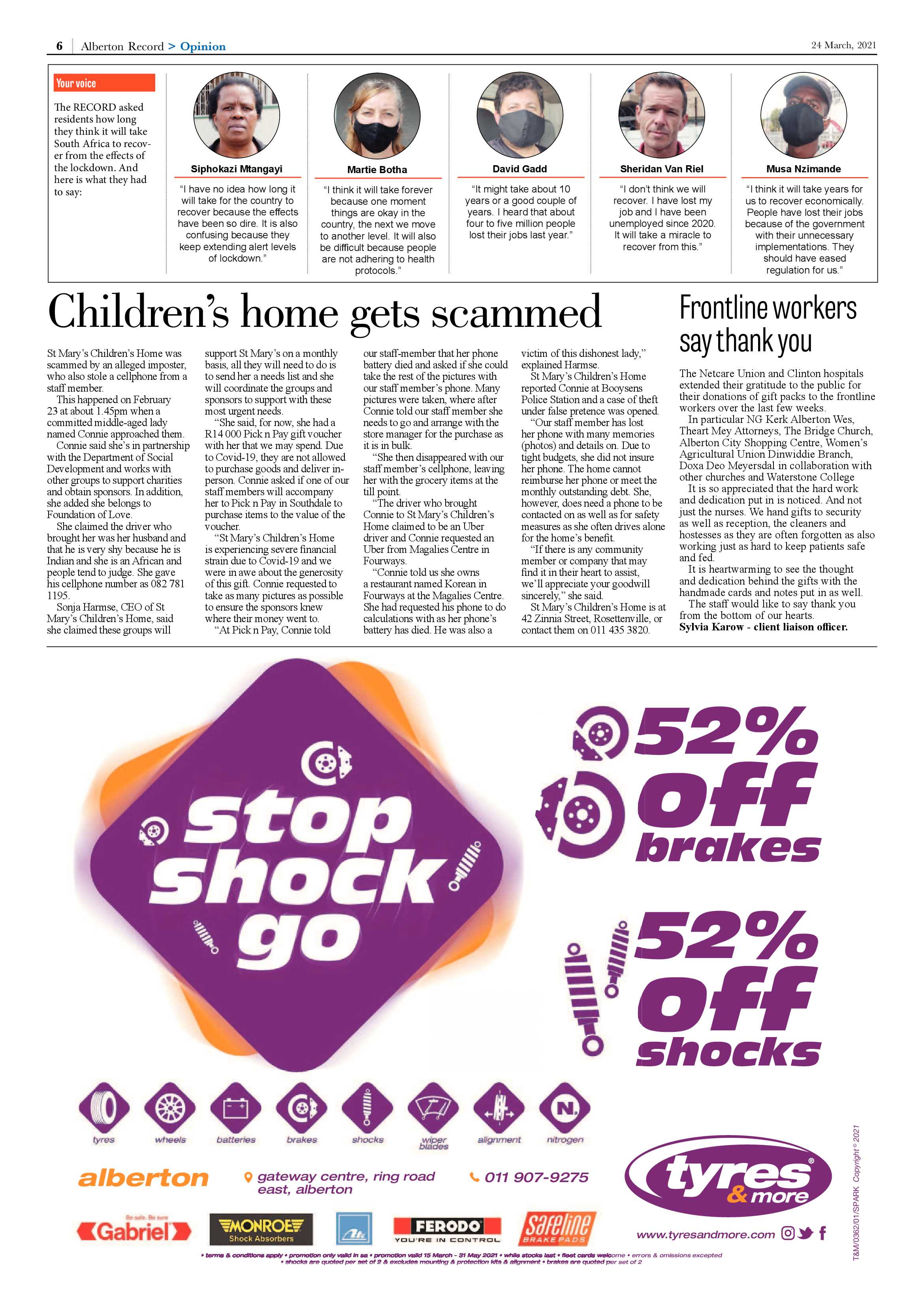 Alberton Record 24 March 2021 page 6
