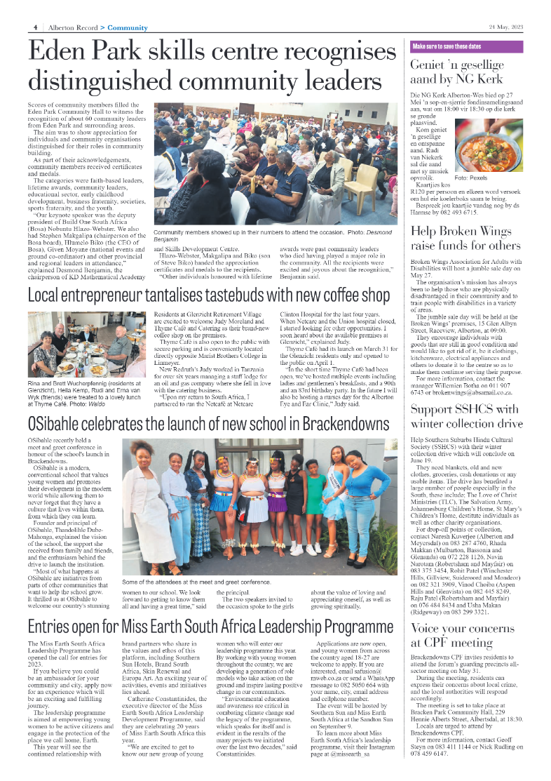 Alberton Record 24 May 2023 page 4