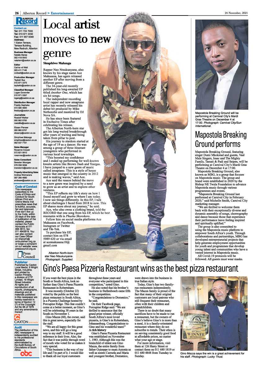 Alberton Record 24 November 2021 page 32