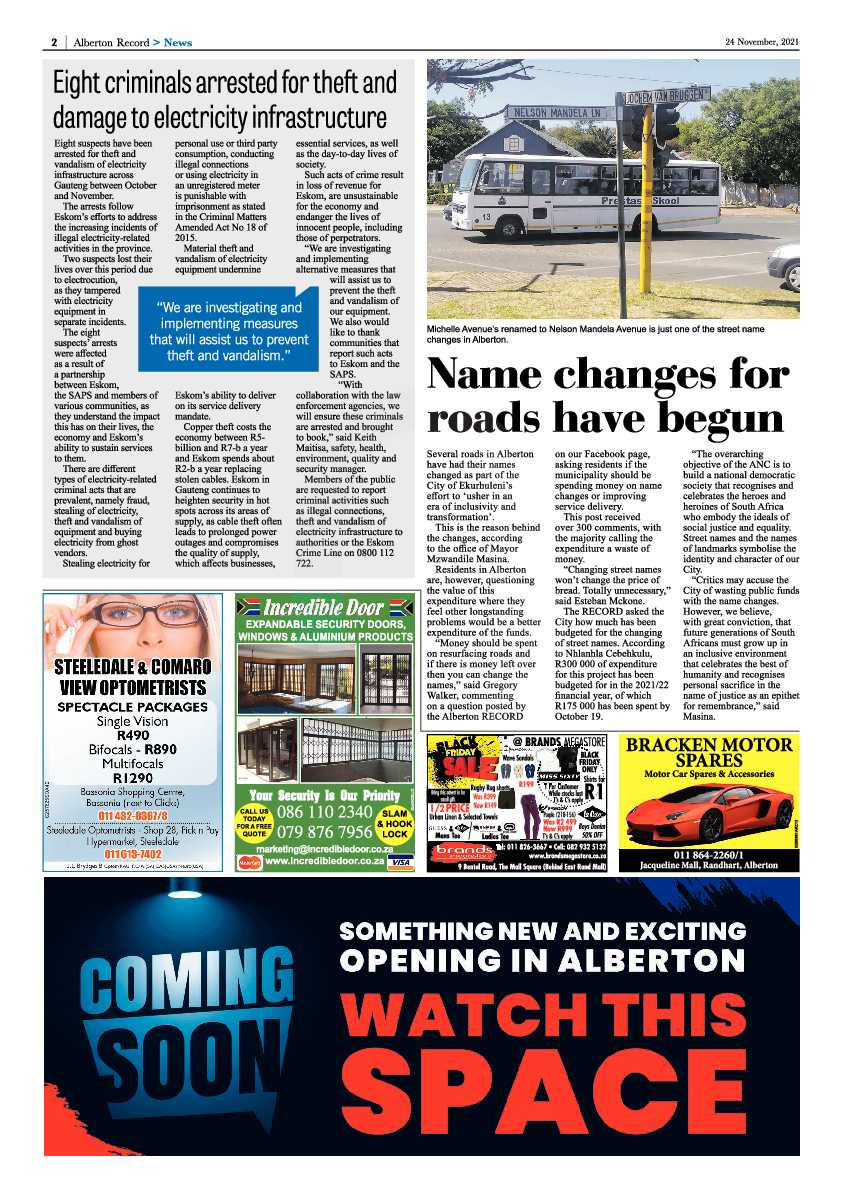 Alberton Record 24 November 2021 page 8