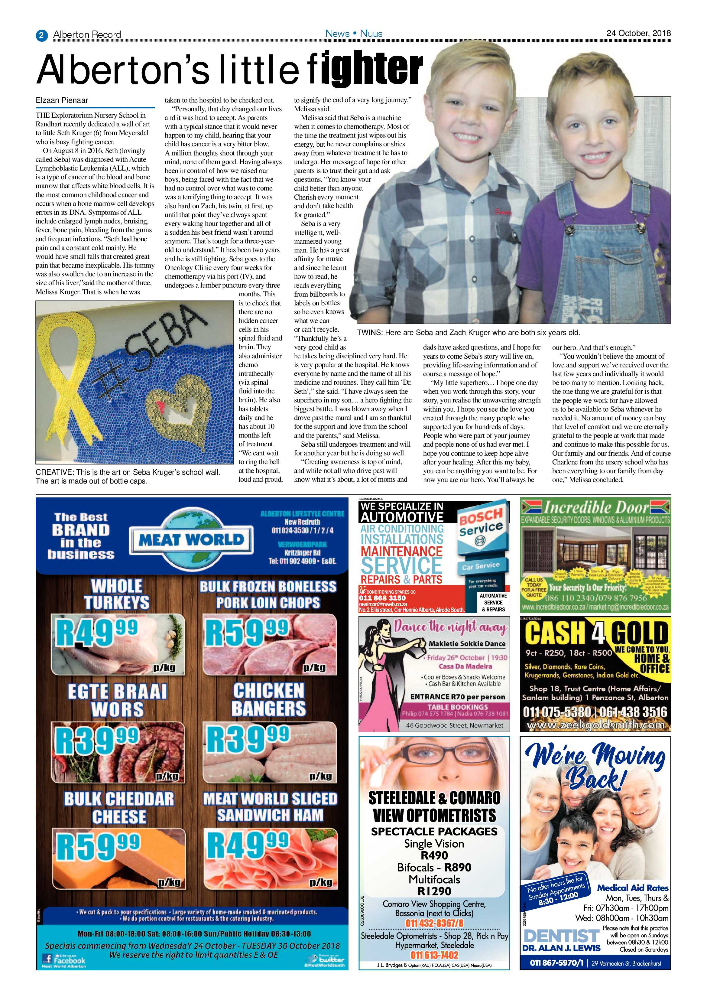 Alberton Record 24 October 2018 page 2