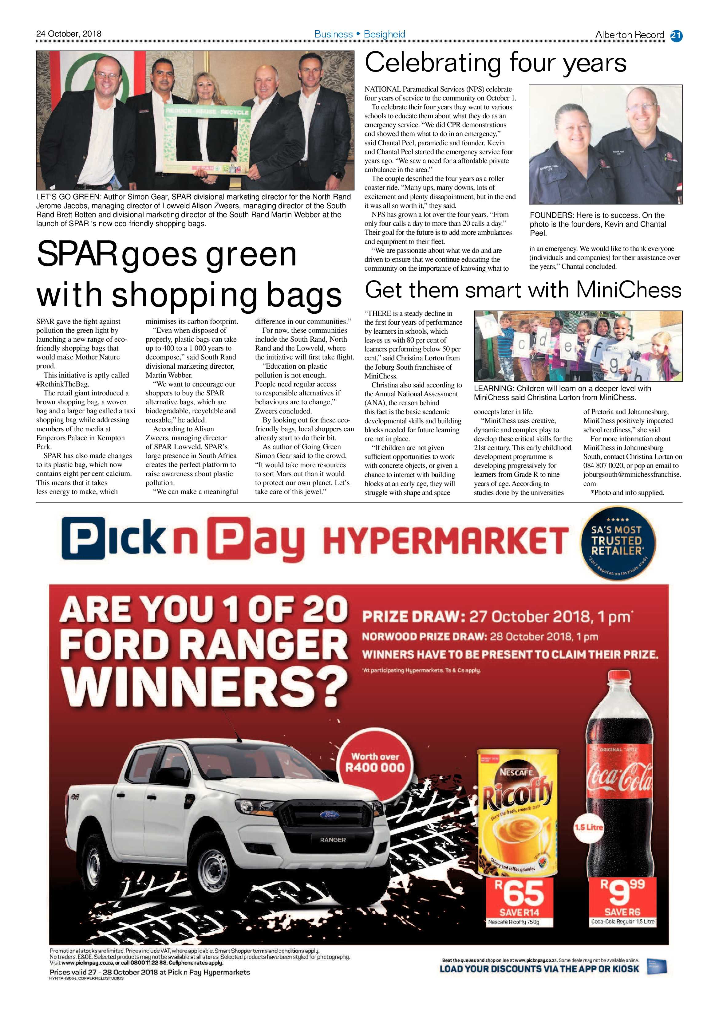 Alberton Record 24 October 2018 page 21