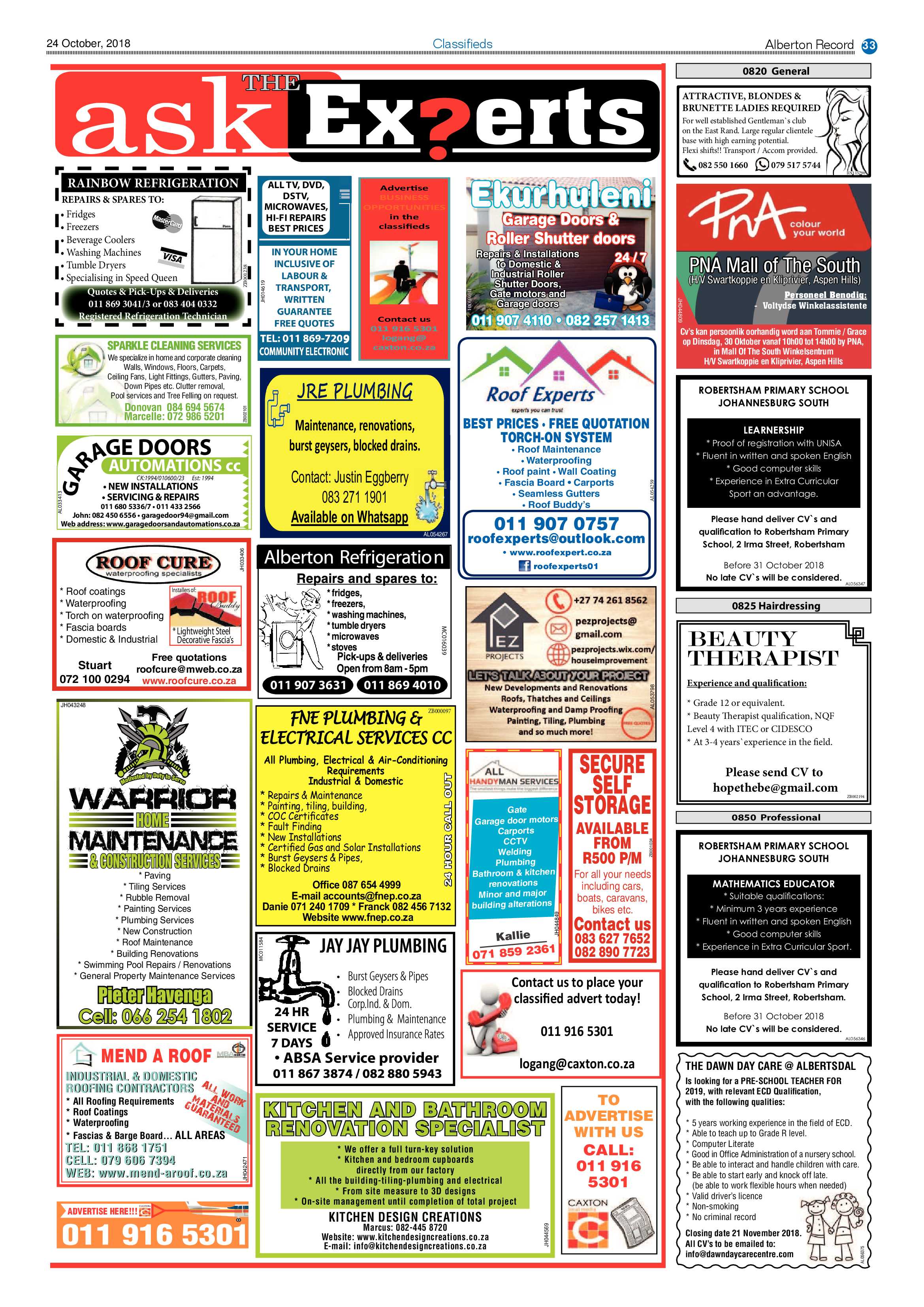 Alberton Record 24 October 2018 page 33