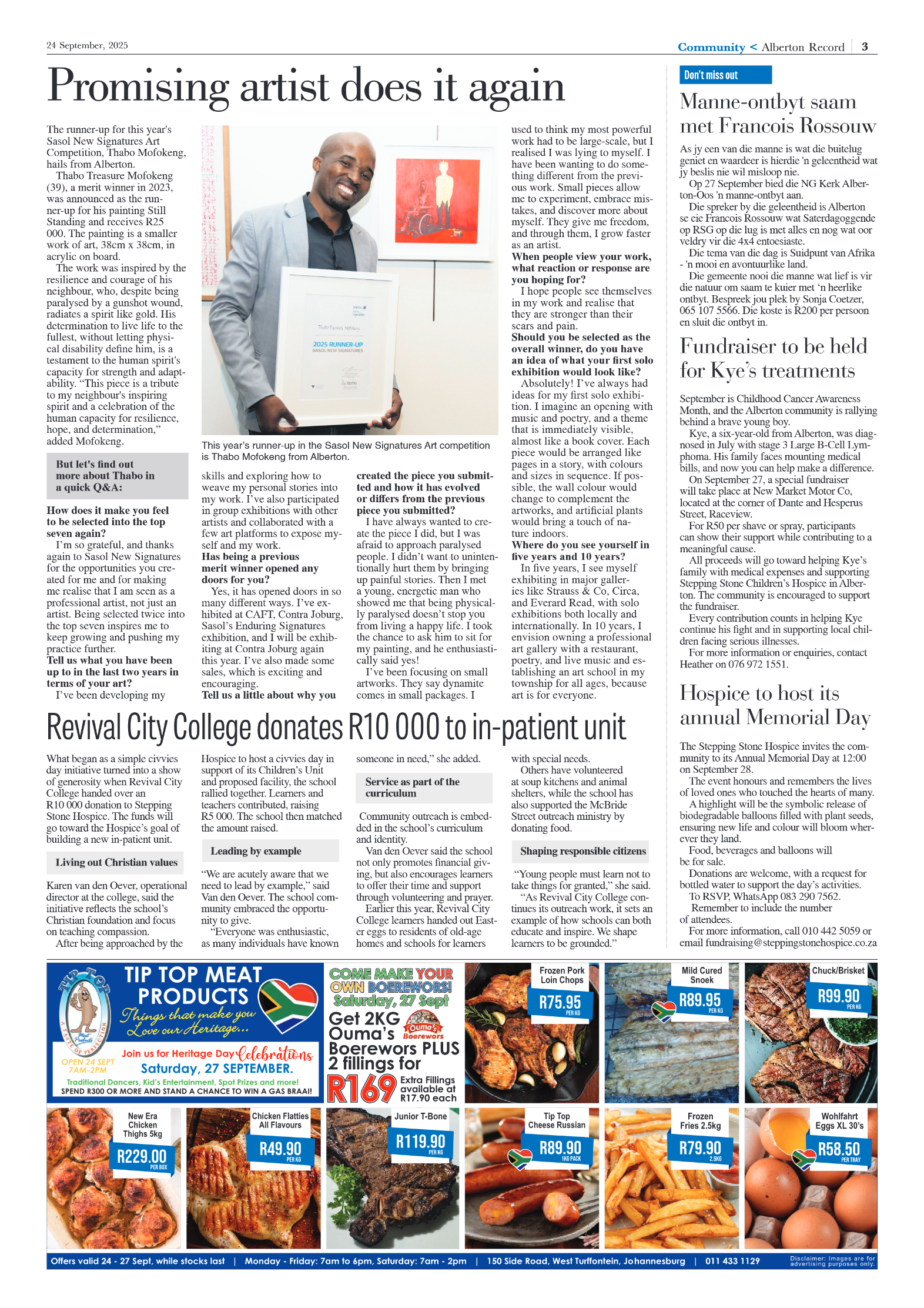 Alberton Record 24 September 2025 page 3