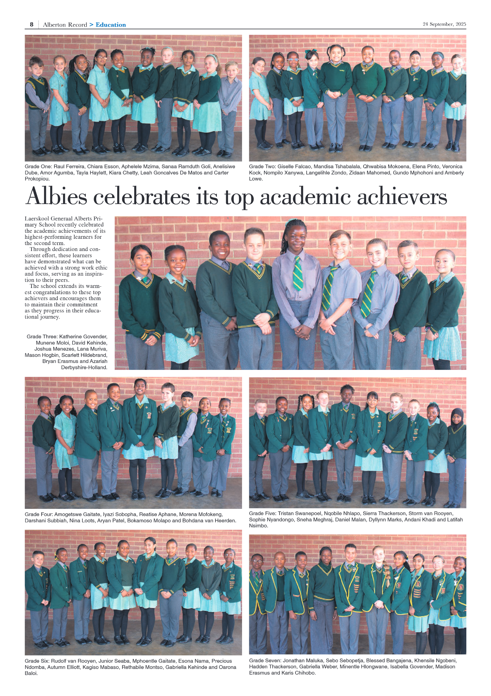 Alberton Record 24 September 2025 page 8