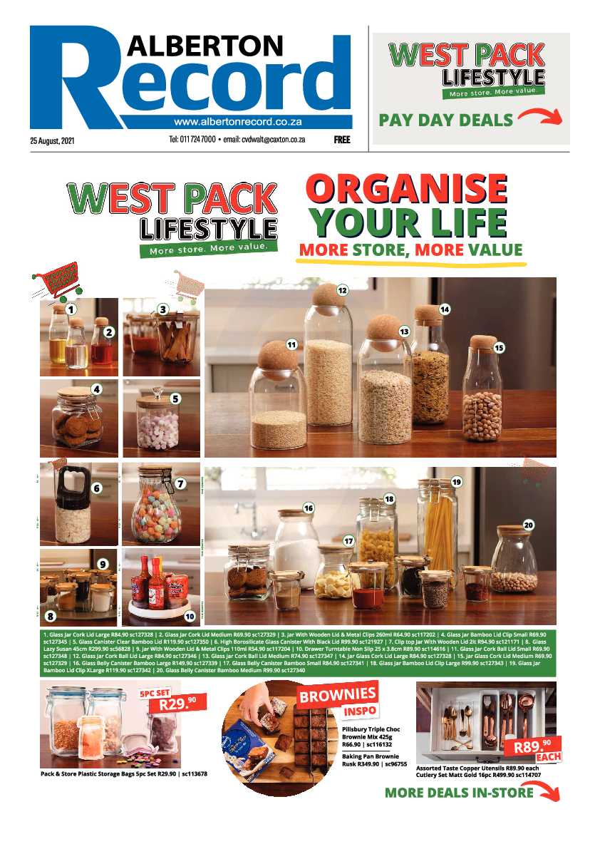 Alberton Record 25 August 2021 page 1