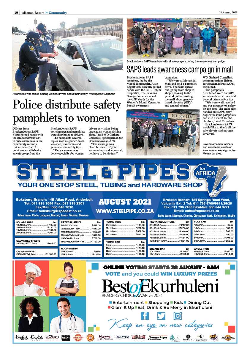 Alberton Record 25 August 2021 page 12