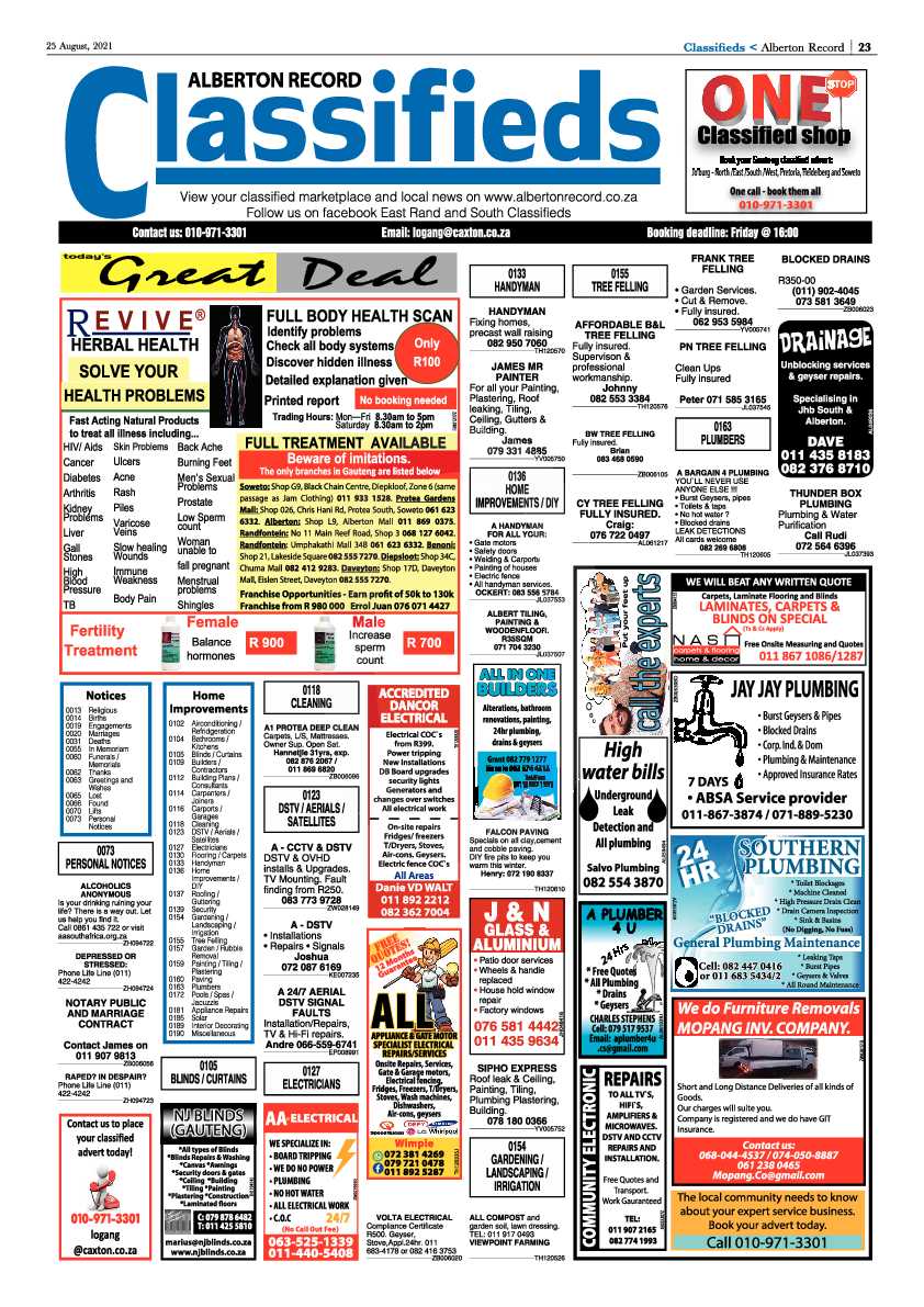 Alberton Record 25 August 2021 page 25