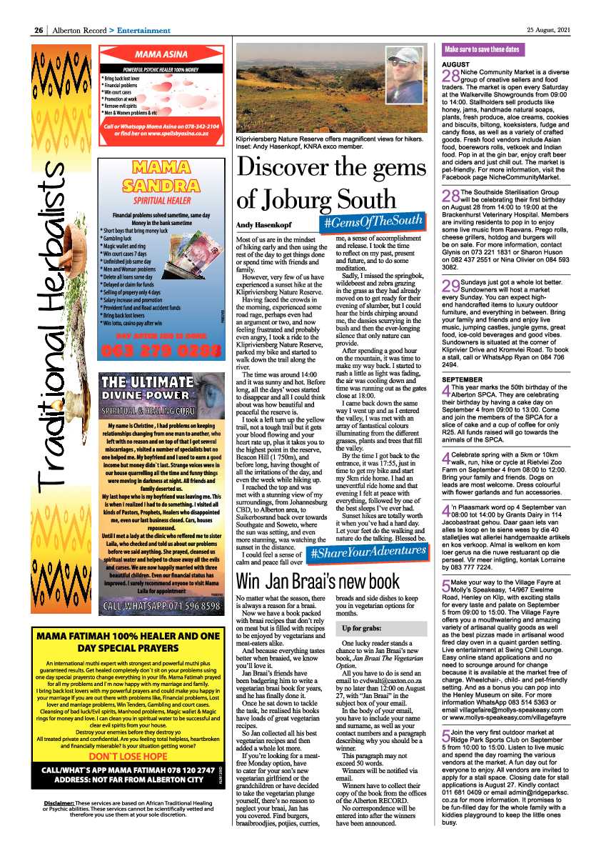 Alberton Record 25 August 2021 page 28