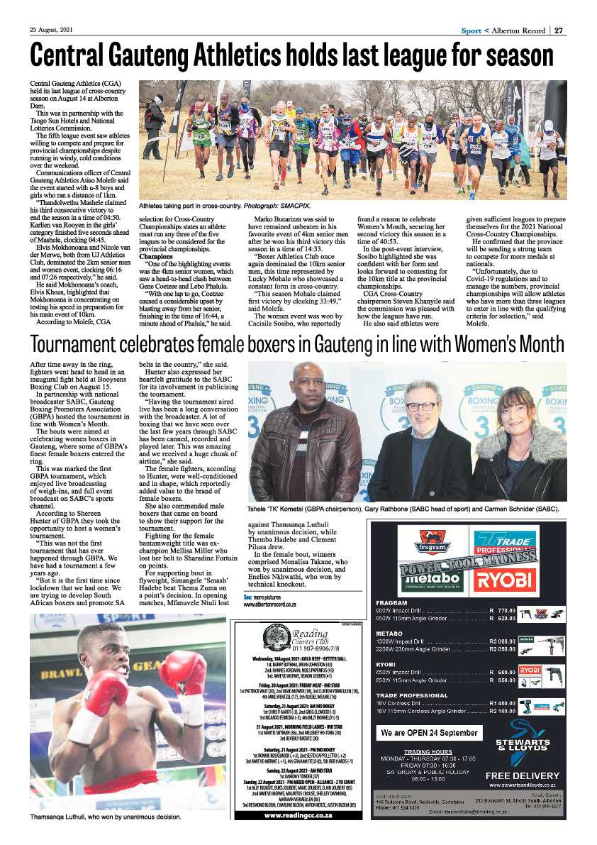 Alberton Record 25 August 2021 page 29