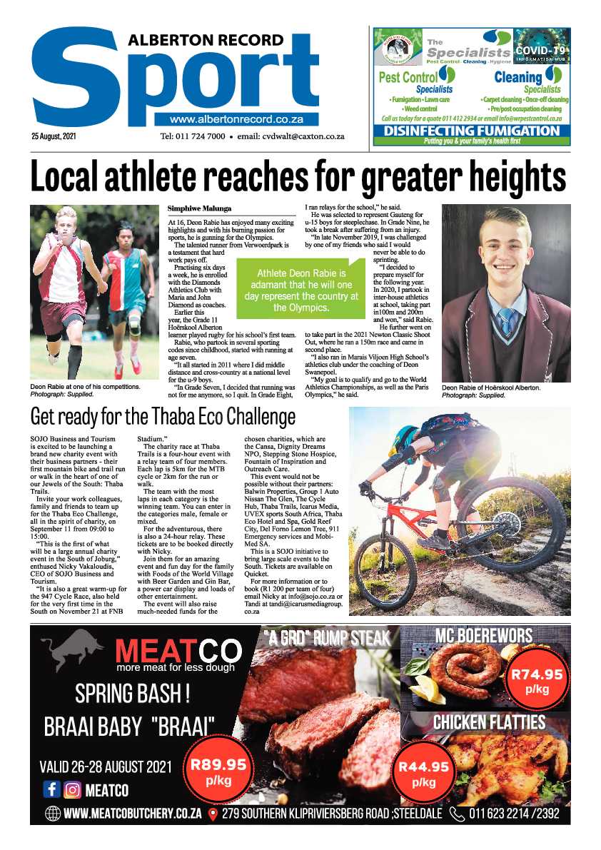 Alberton Record 25 August 2021 page 30