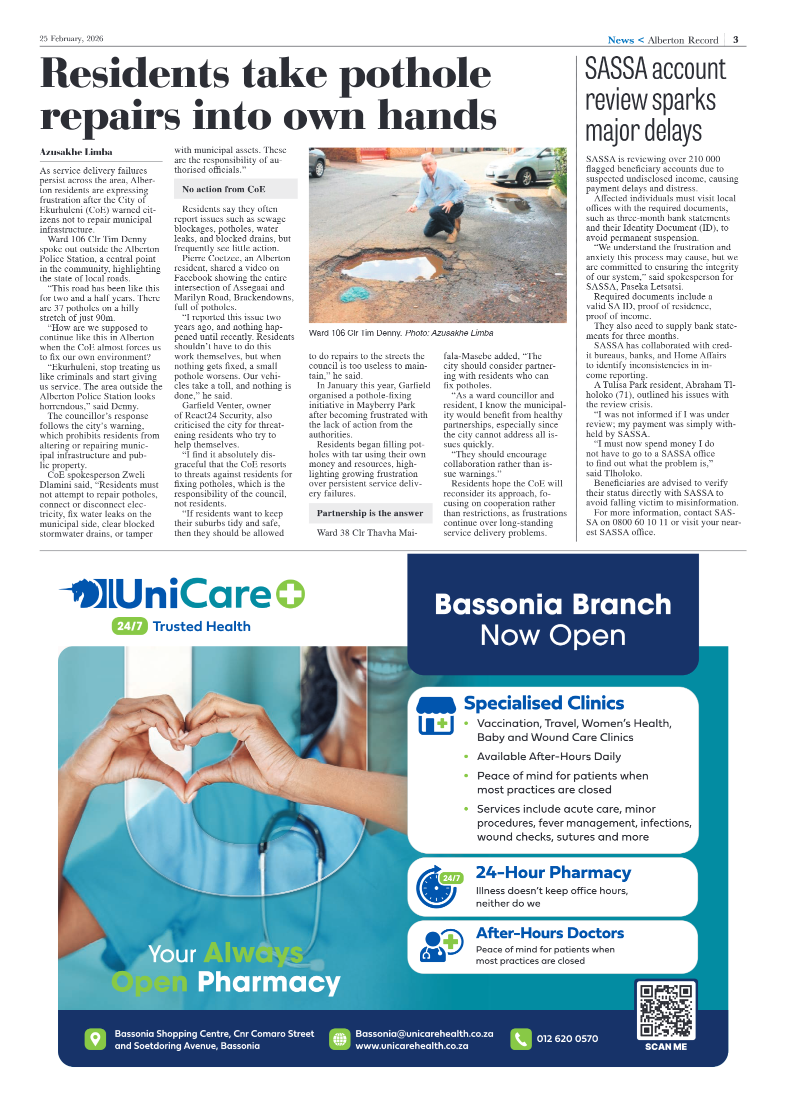 Alberton Record 25 February 2026 page 3