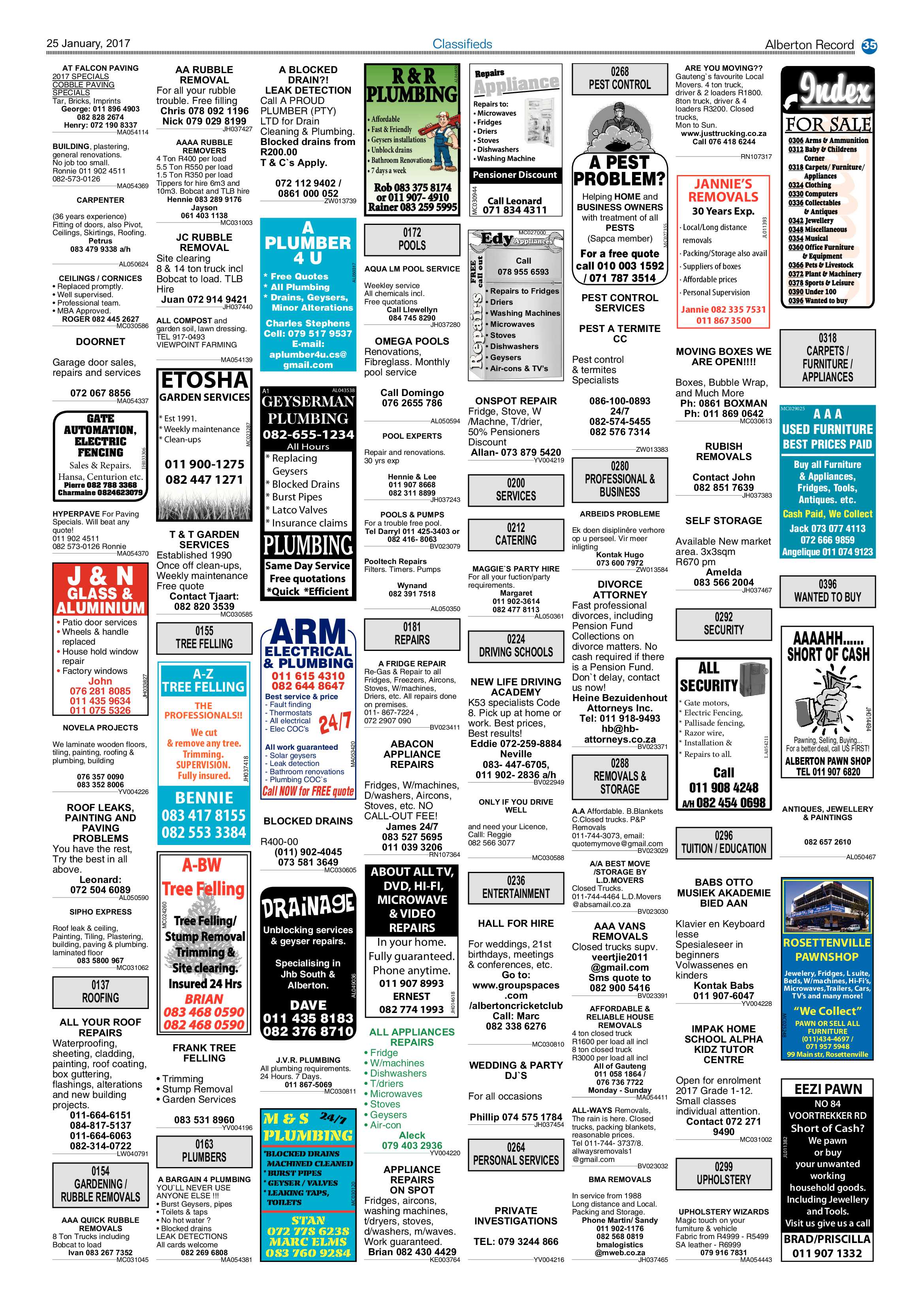 Alberton Record 25 January 2017 page 35