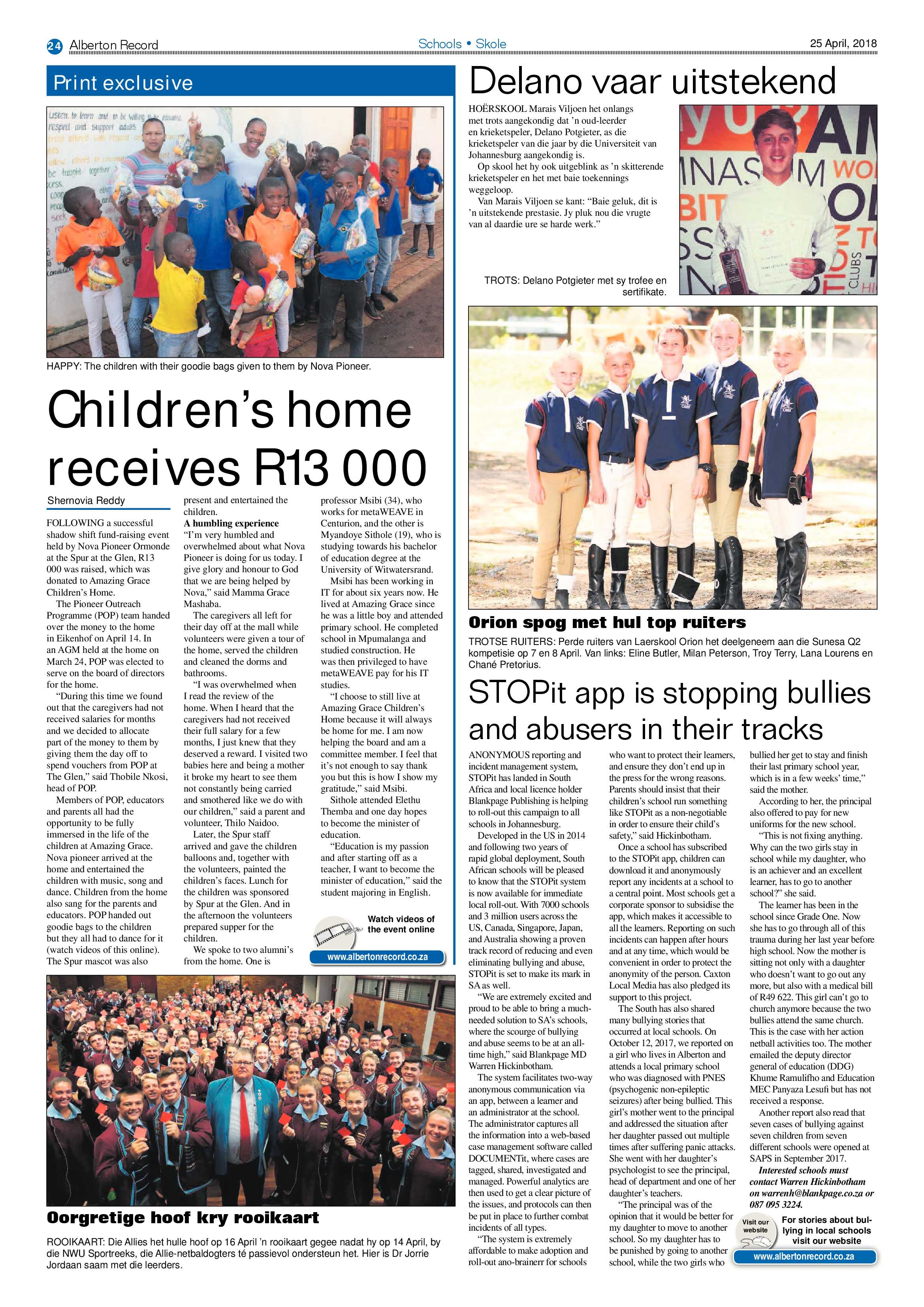 Alberton Record 25 April 2018 page 24