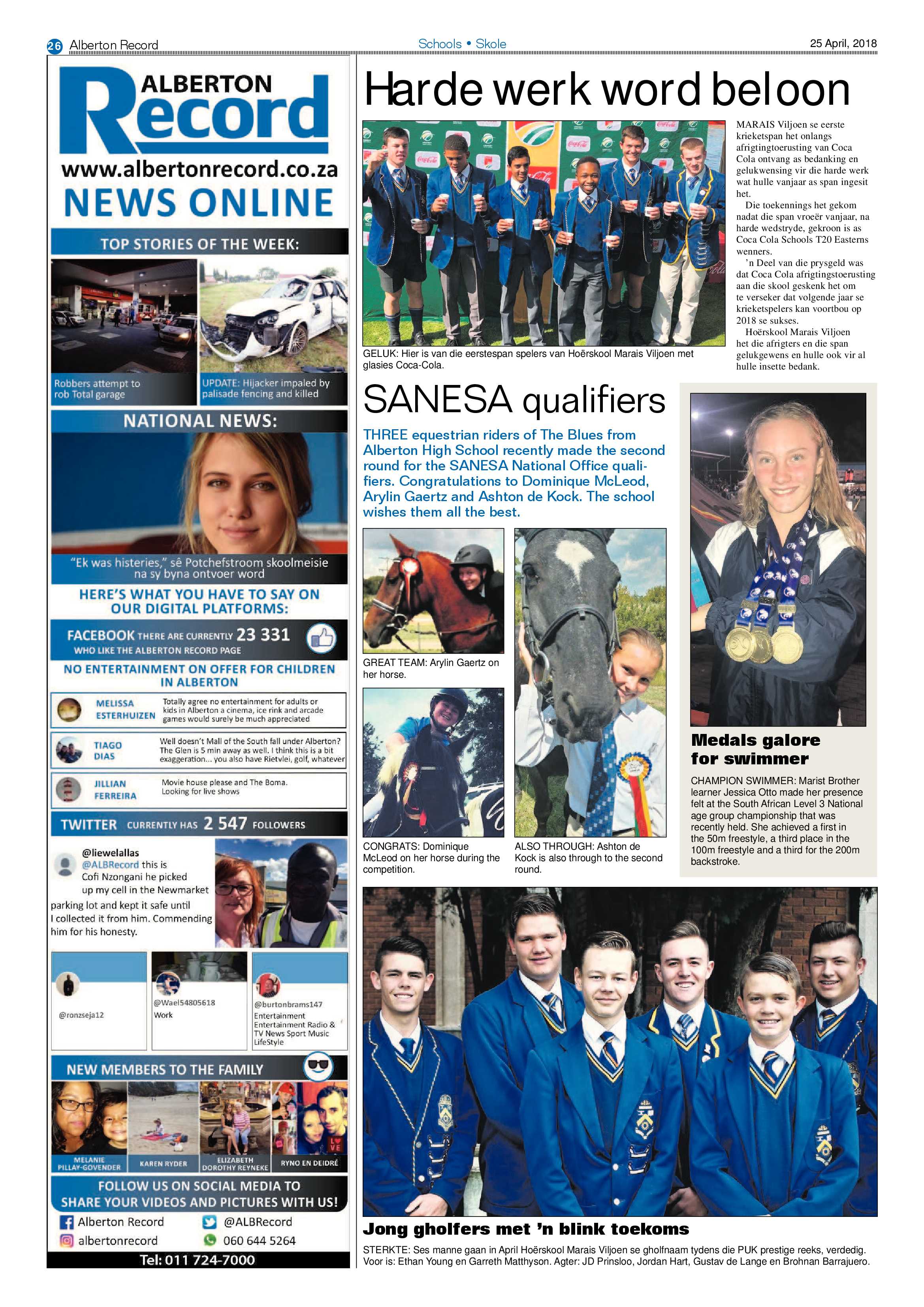 Alberton Record 25 April 2018 page 26