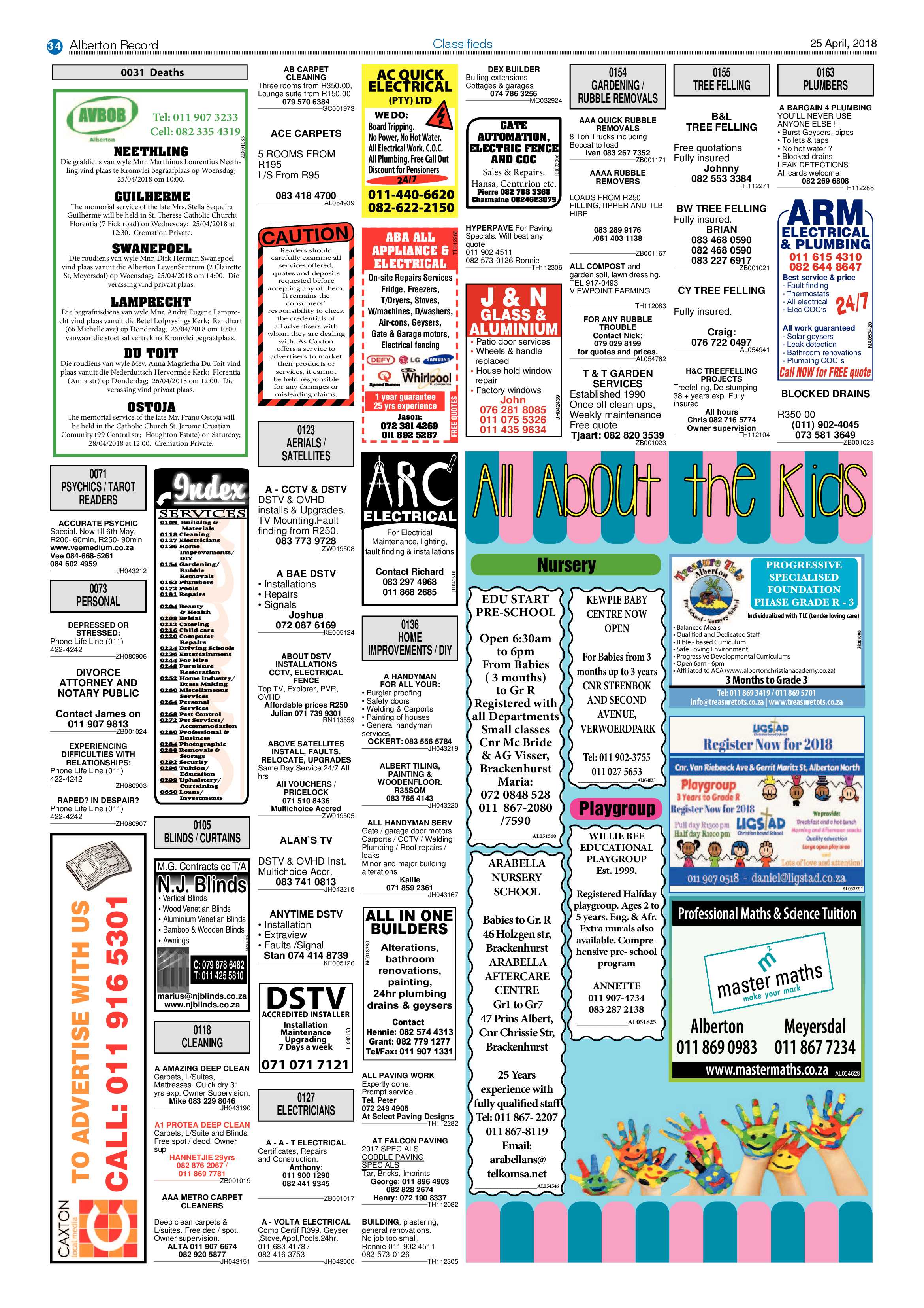 Alberton Record 25 April 2018 page 34