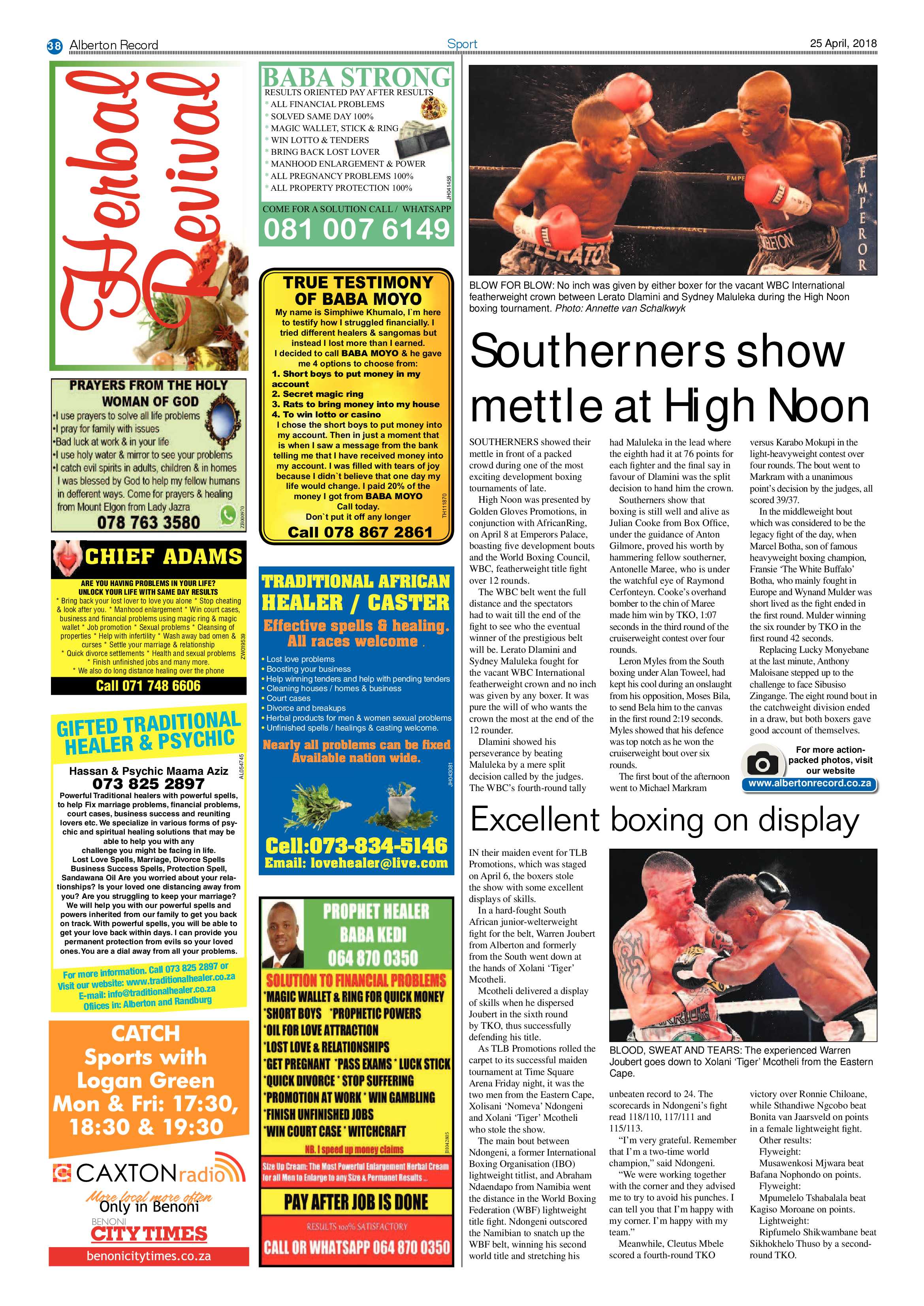 Alberton Record 25 April 2018 page 38