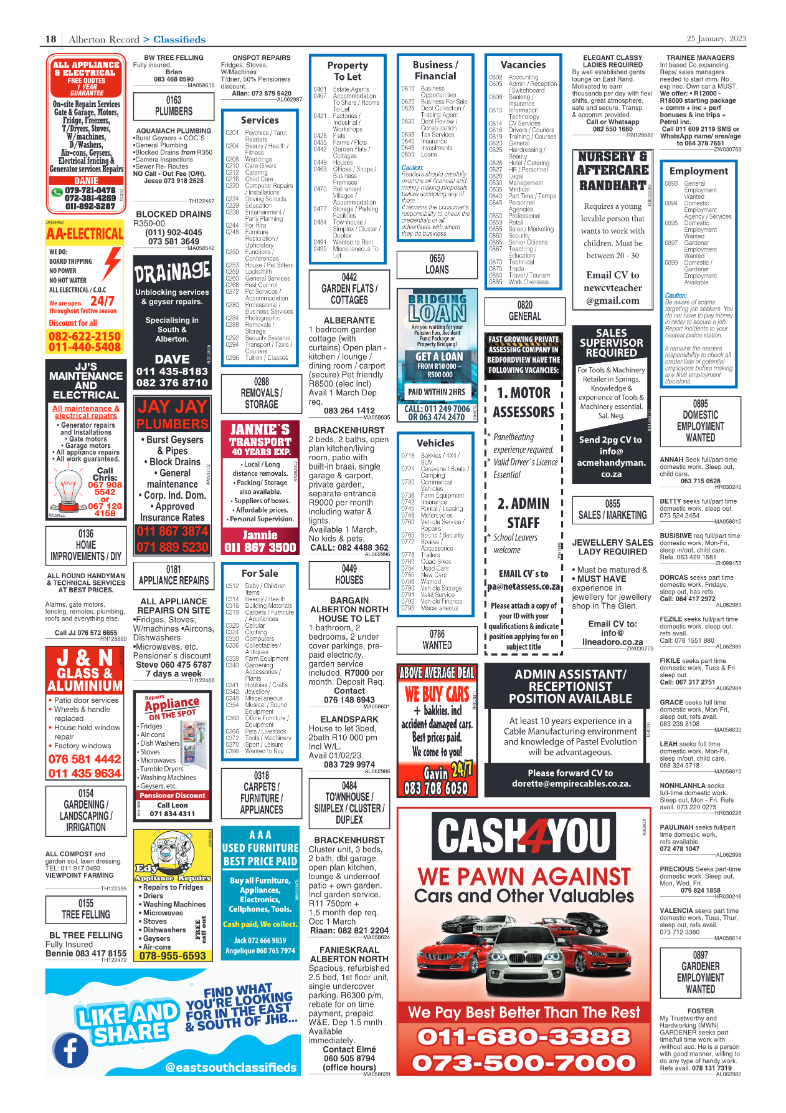 Alberton Record 25 January 2023 page 20