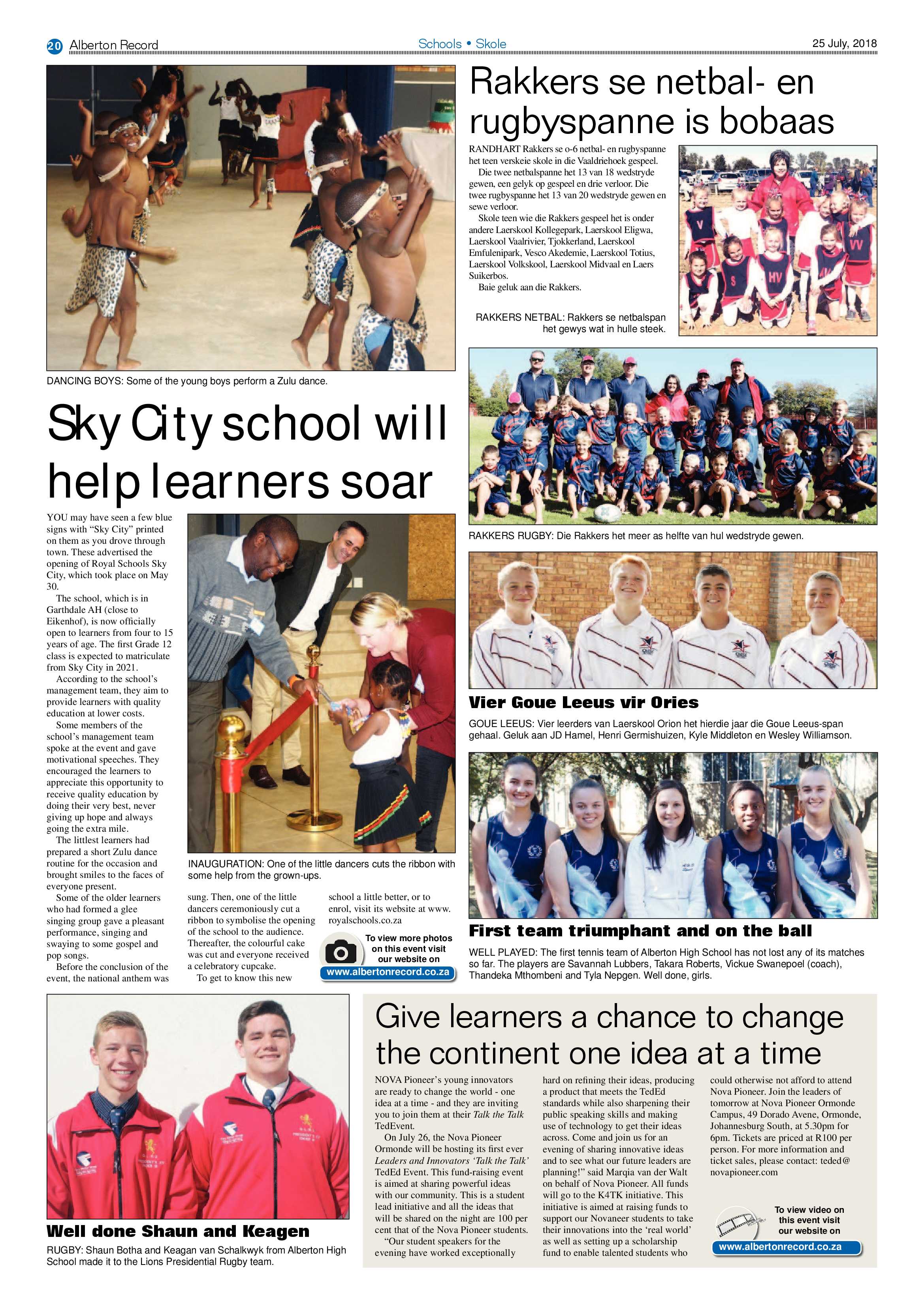 Alberton Record 25 July 2018 page 20