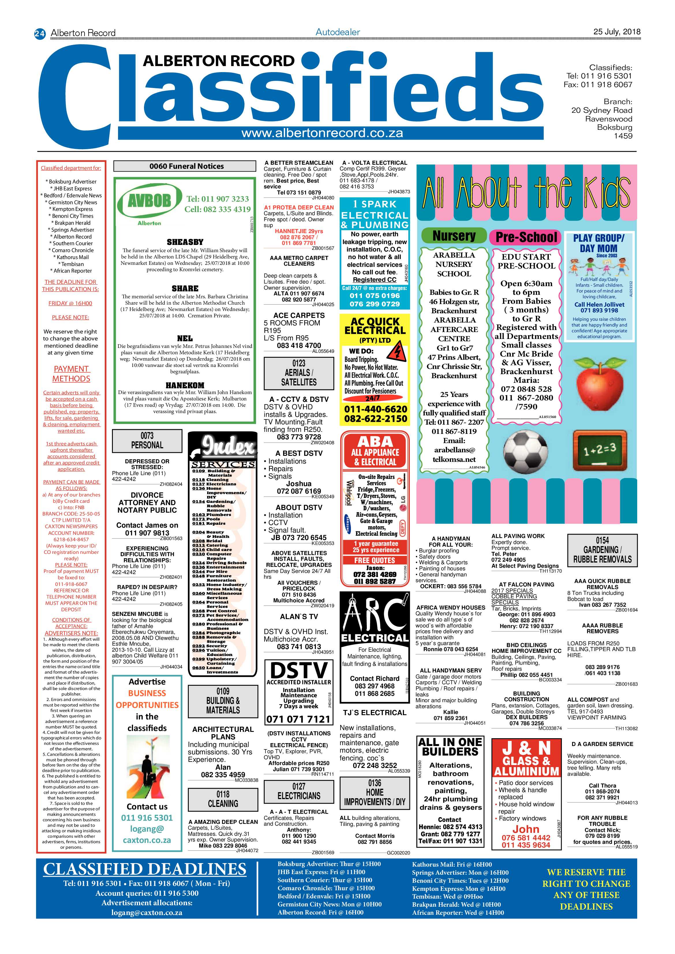 Alberton Record 25 July 2018 page 24