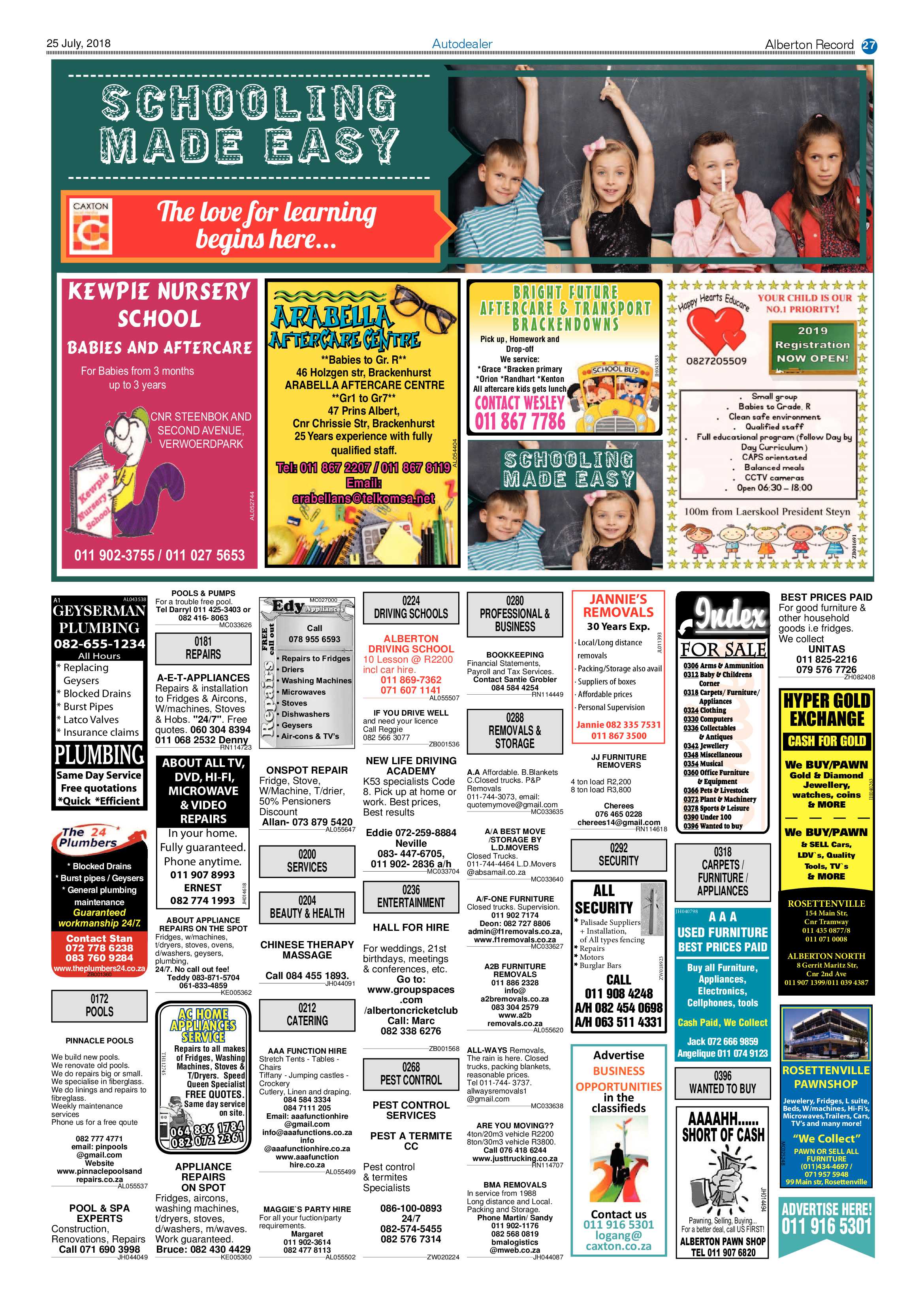 Alberton Record 25 July 2018 page 27