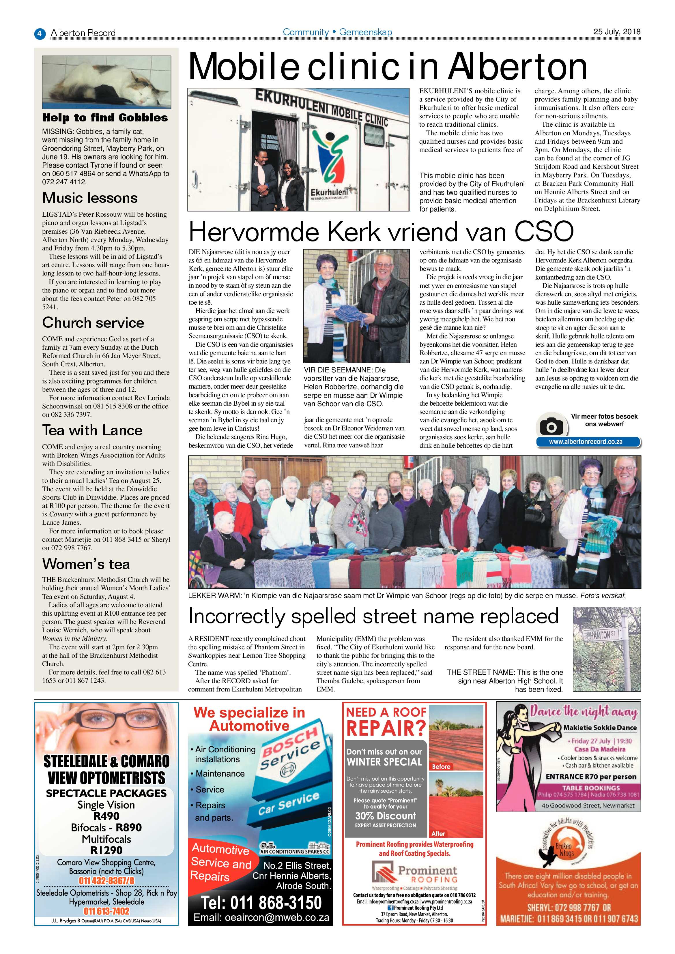 Alberton Record 25 July 2018 page 4