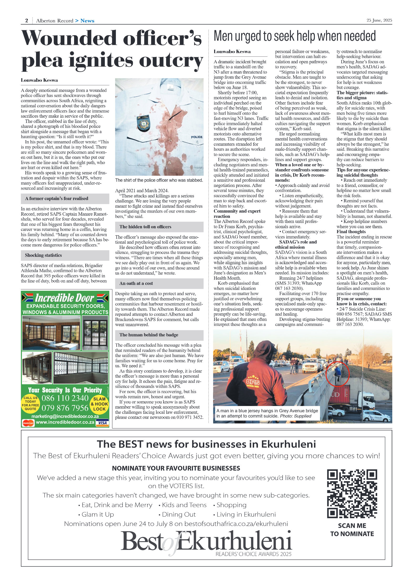 Alberton Record 25 June 2025 page 2