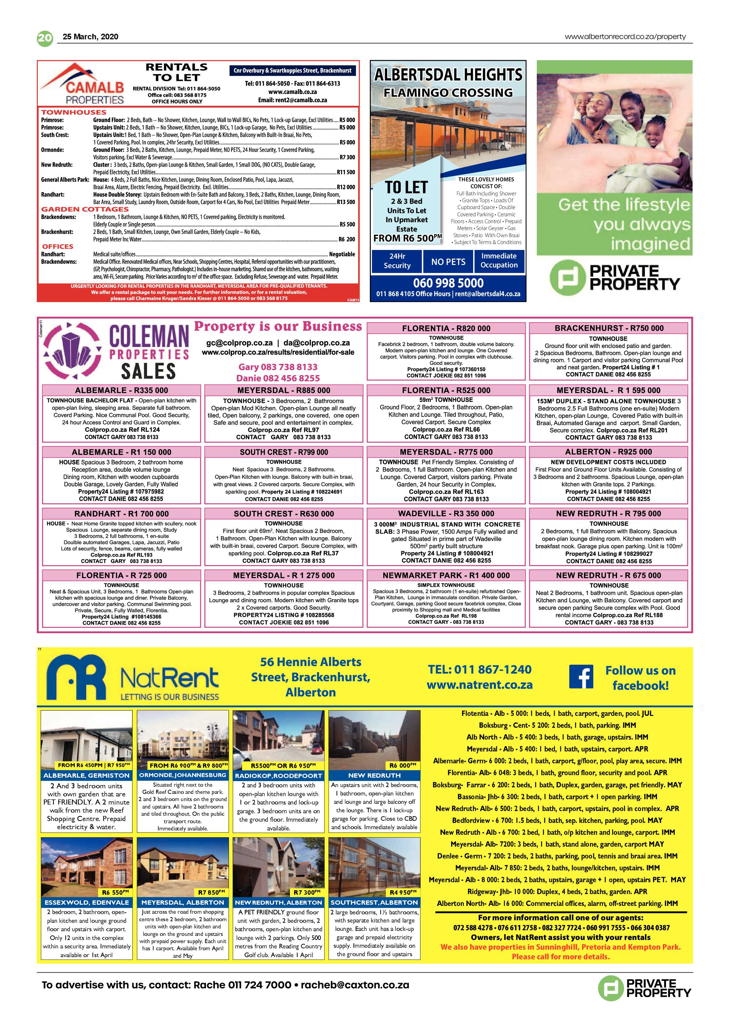 Alberton Record 25 March 2020 page 20