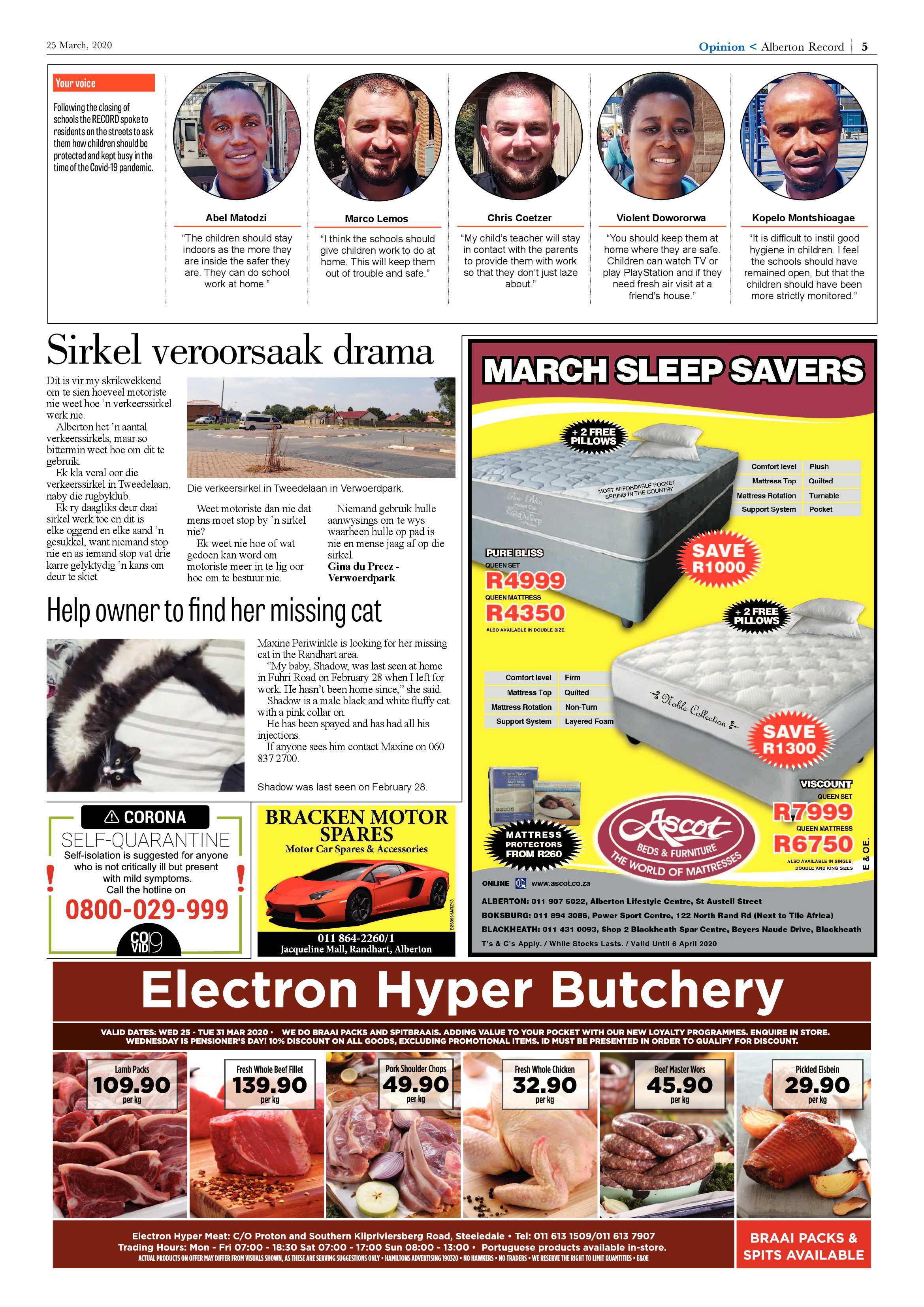 Alberton Record 25 March 2020 page 5