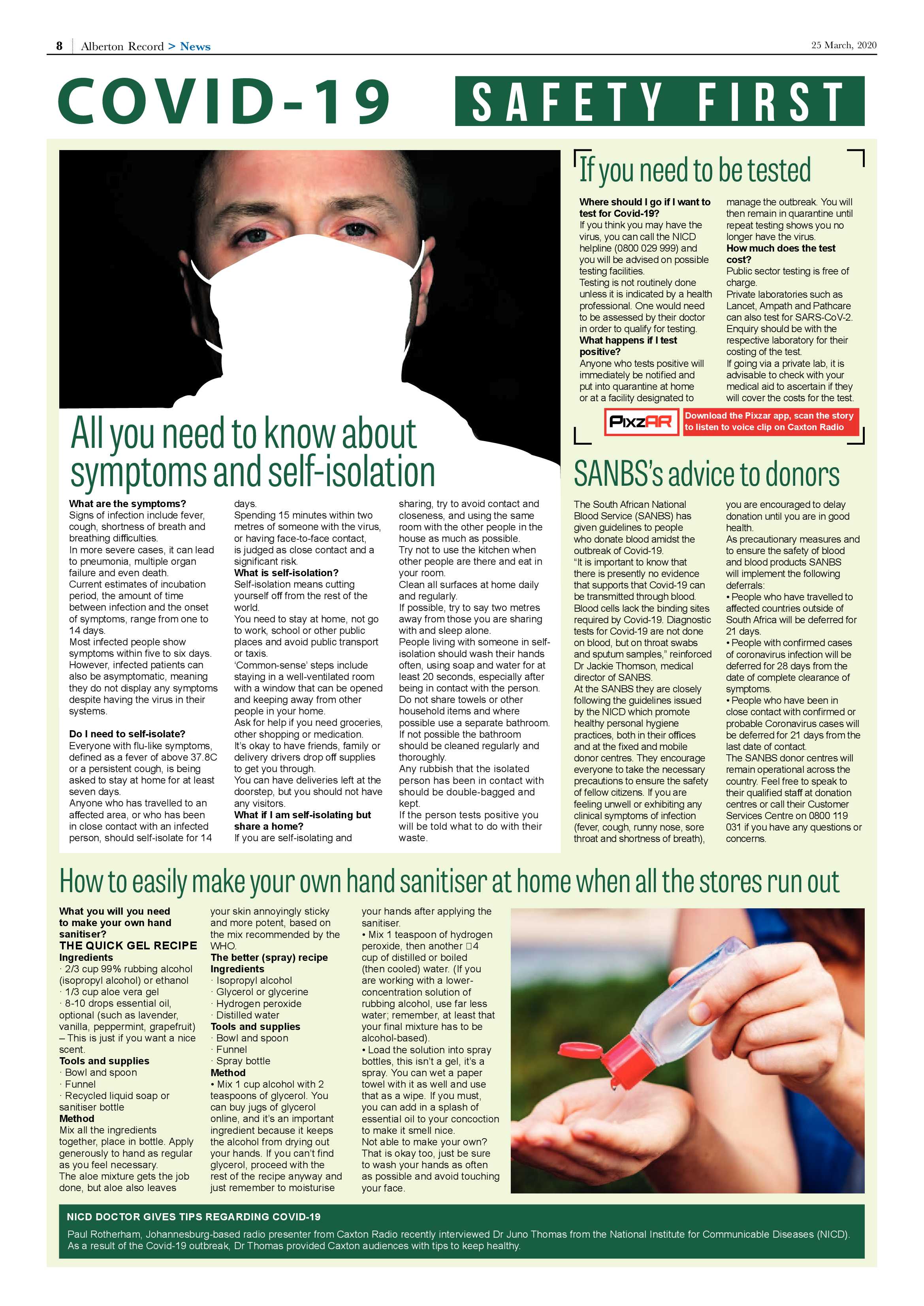 Alberton Record 25 March 2020 page 8