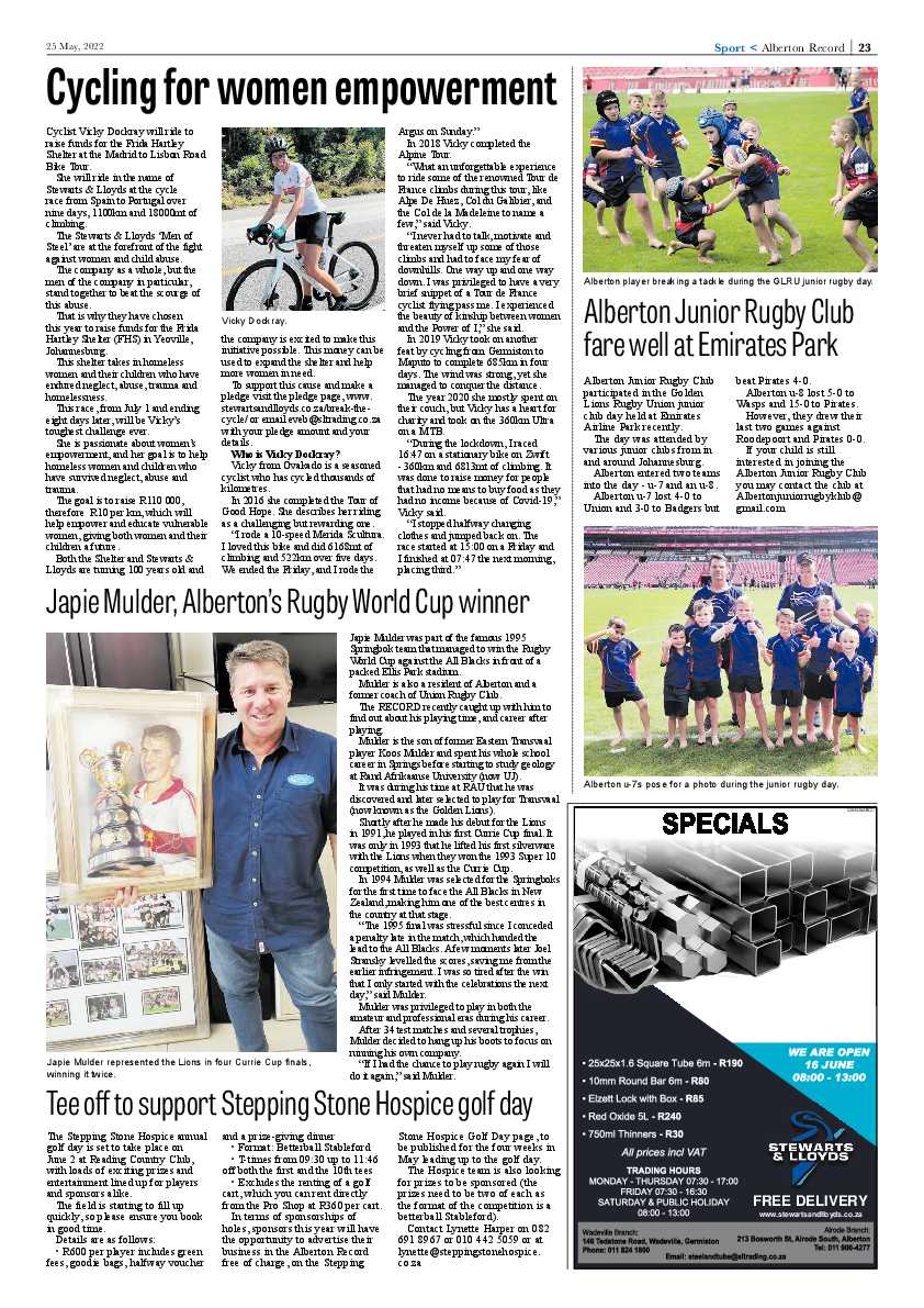 Alberton Record 25 May 2022 page 25