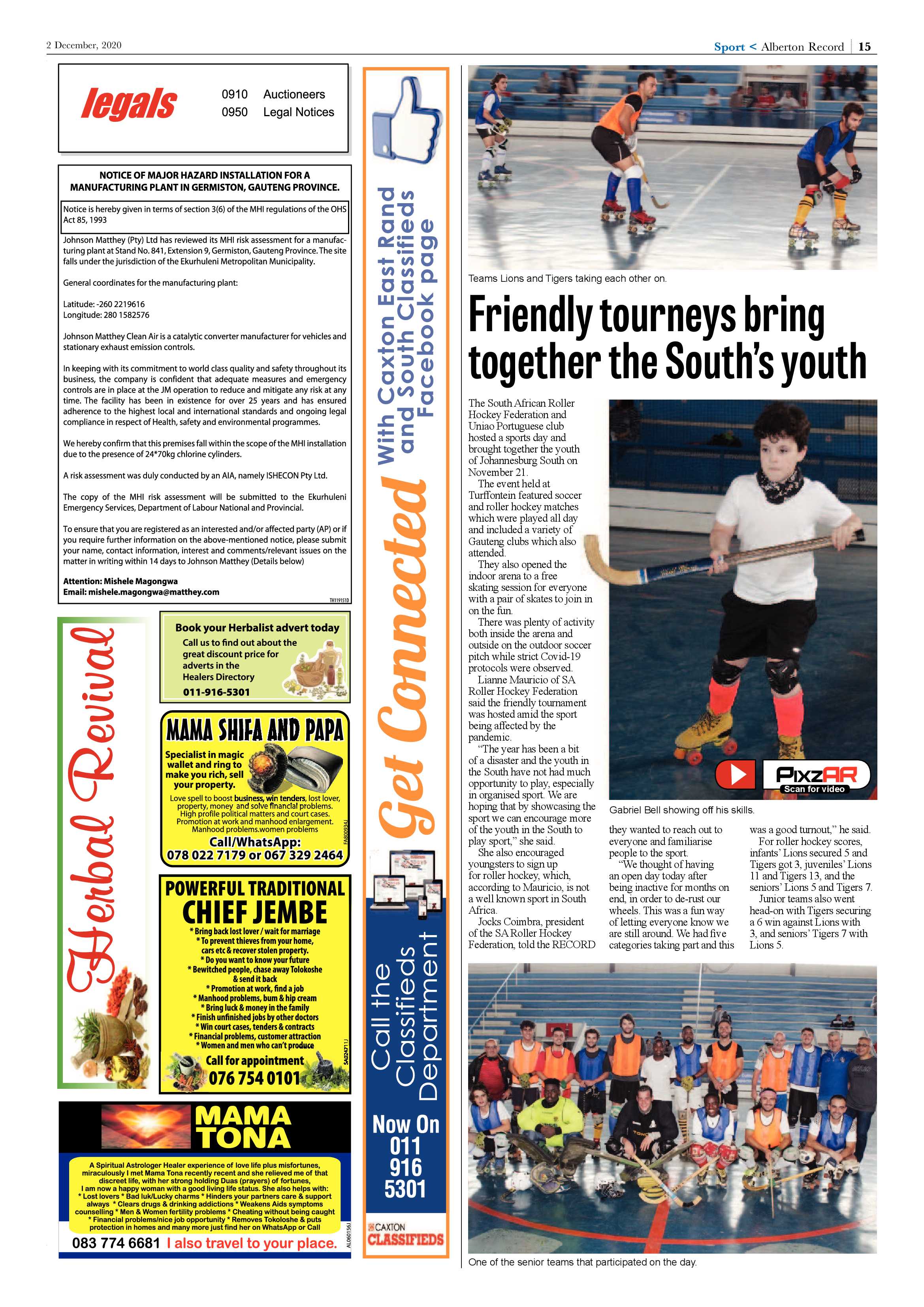 Alberton Record 02 December 2020 page 15