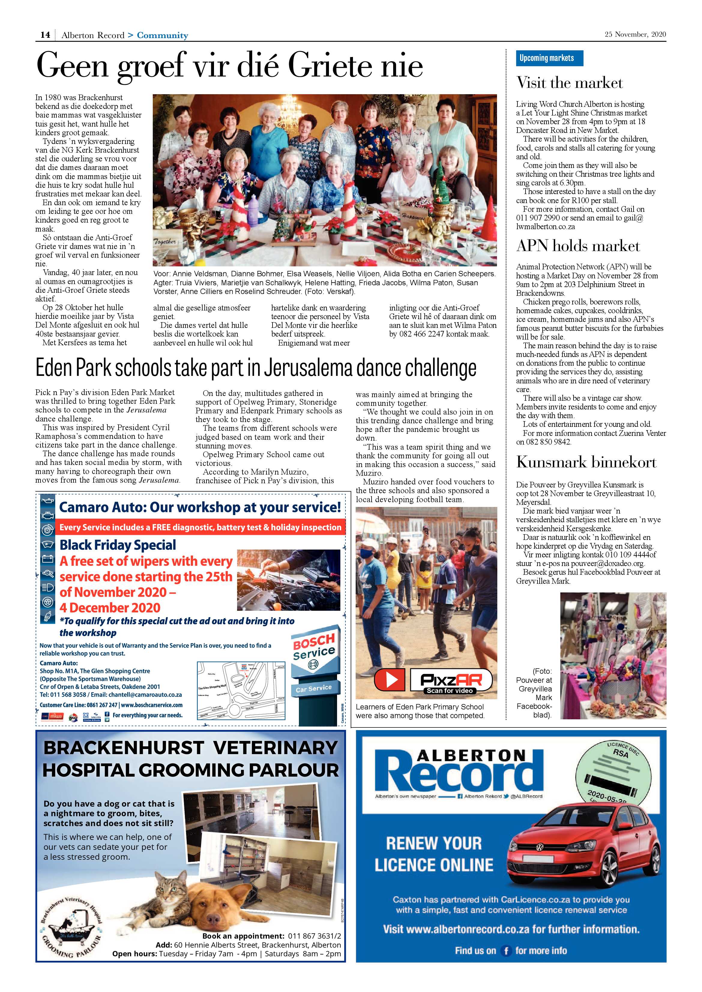 Alberton Record 25 November Alberton 2020 page 14