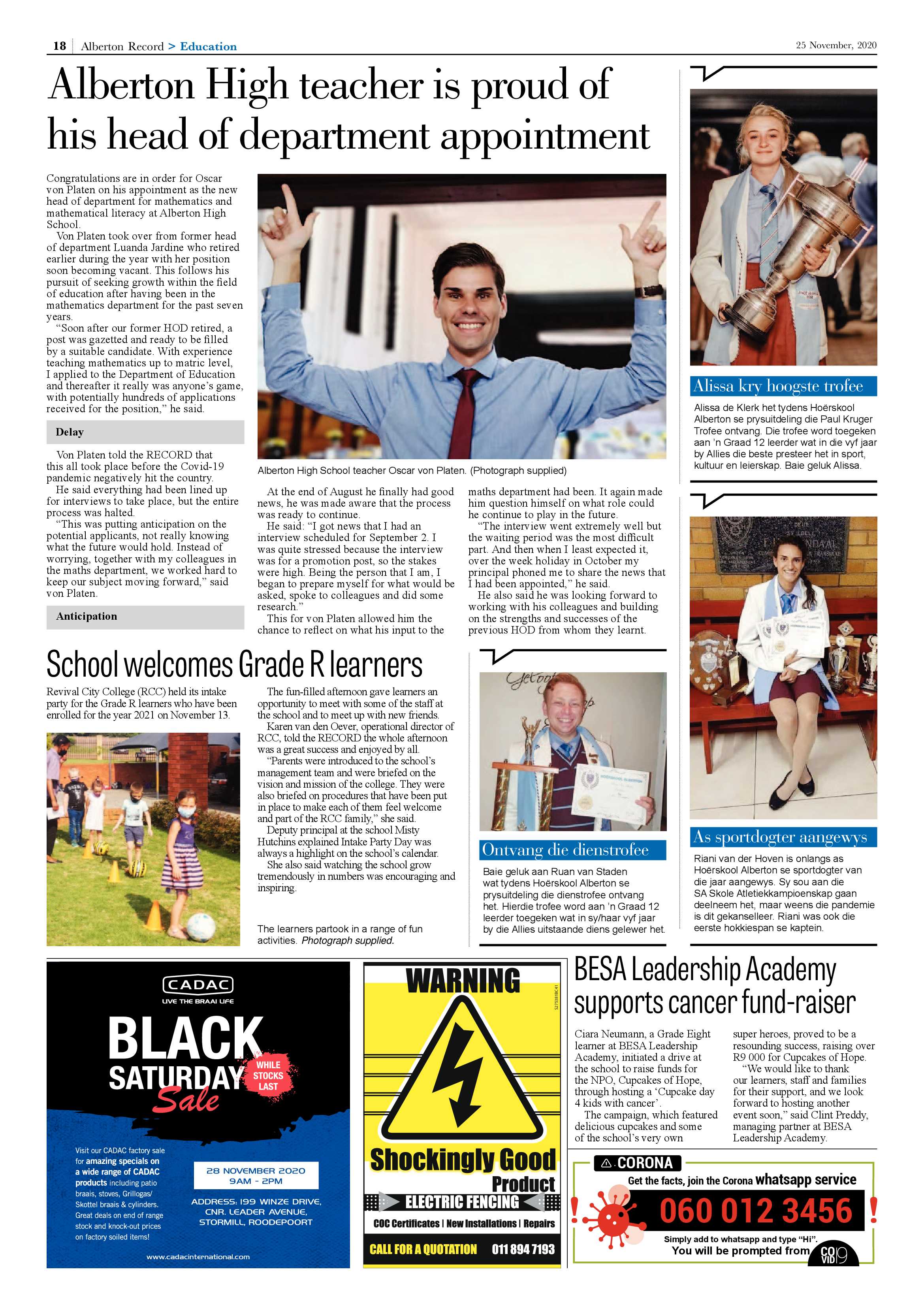 Alberton Record 25 November Alberton 2020 page 18